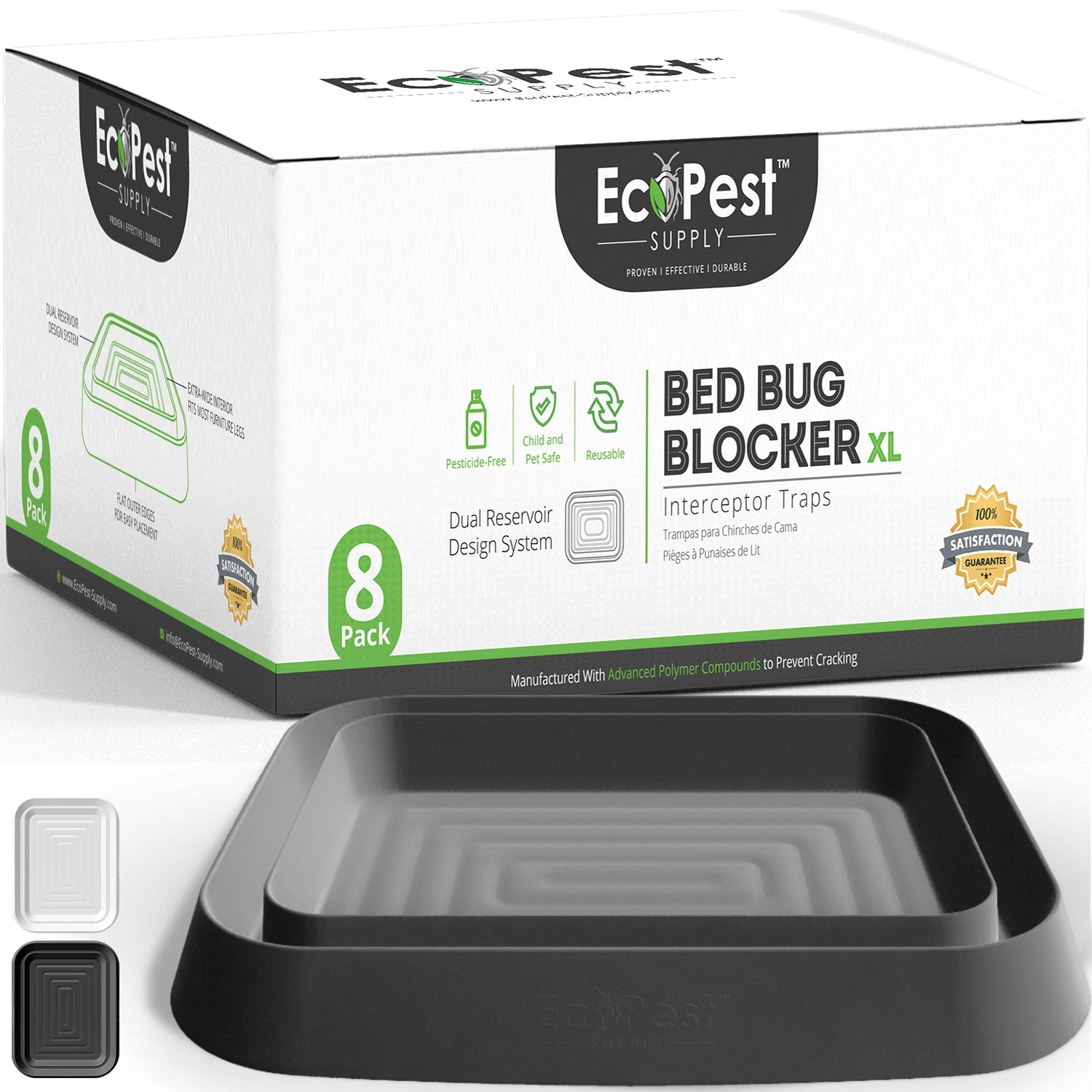 Bed Bug Blocker (XL) — 8 Pack | Interceptors, Monitors, and Traps by EcoPest Supply