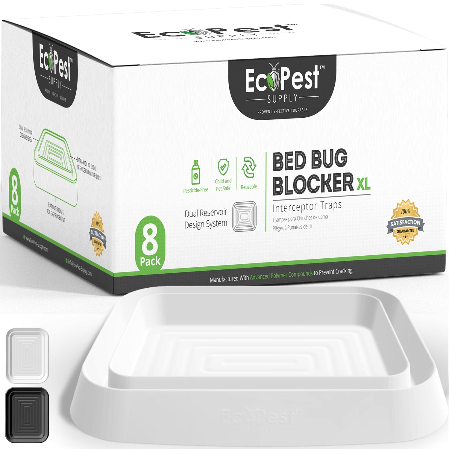 Bed Bug Blocker (XL) — 8 Pack | Interceptors, Monitors, and Traps by EcoPest Supply