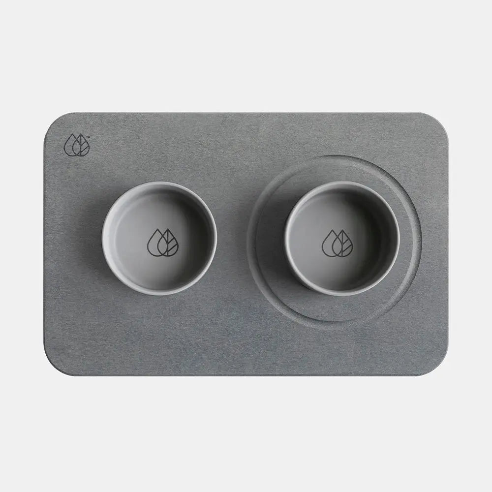 Dog Bowls + Stone Base by Dorai Home | Quick-Drying Home Essentials