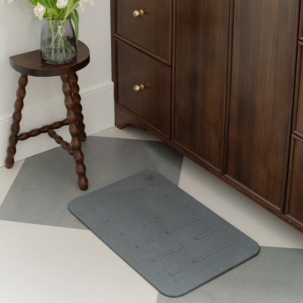 Rain Bath Stone™ Mat + Sink Caddy Bundle by Dorai Home | Quick-Drying Home Essentials