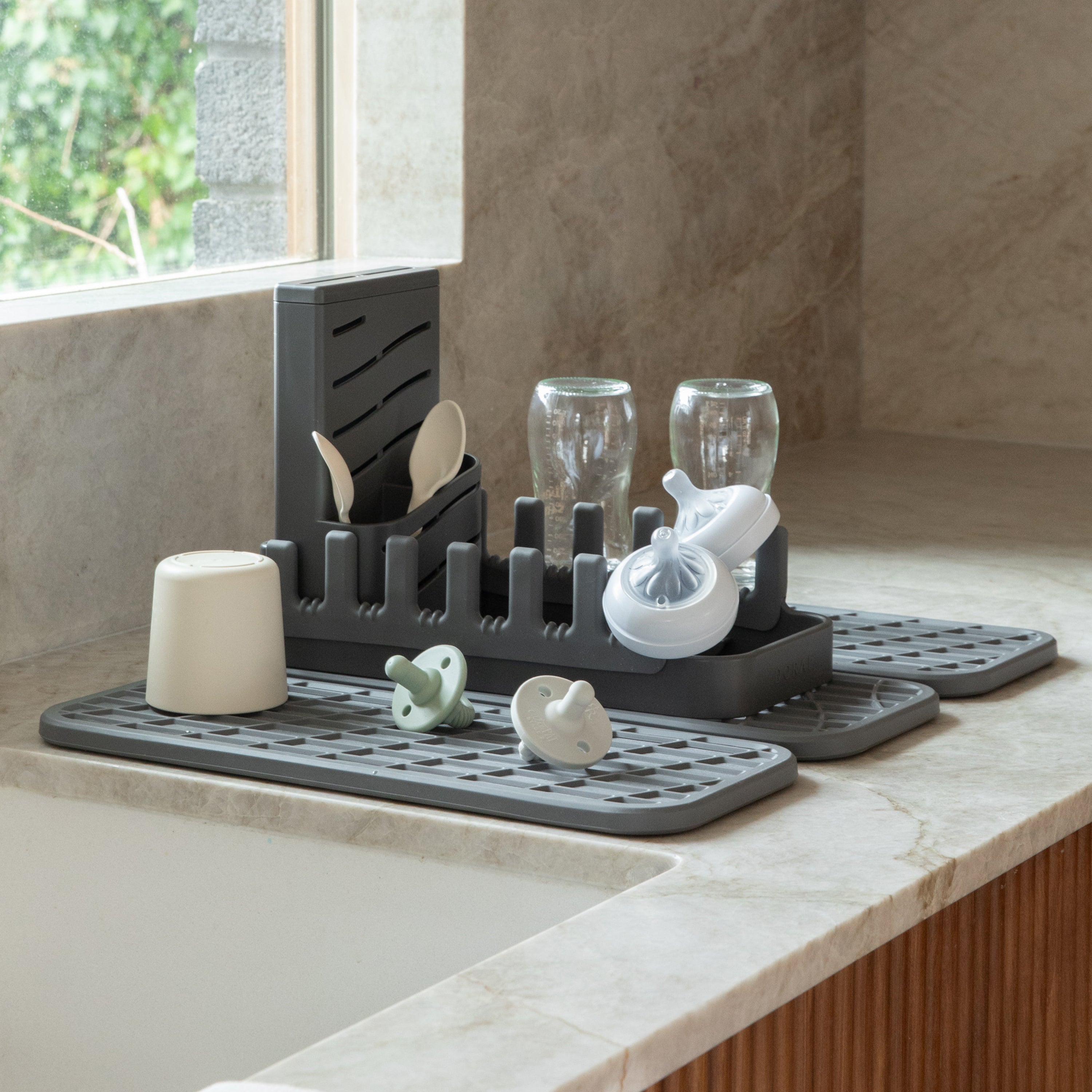 Dish Pad + Rack Bundle by Dorai Home | Quick-Drying Home Essentials