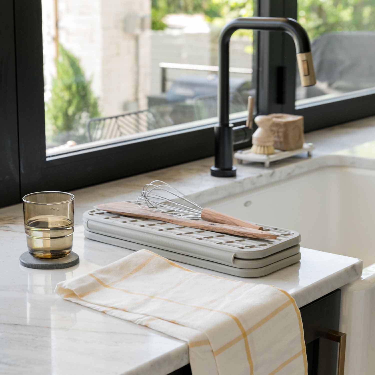 Dish Pad + Sink Caddy Bundle by Dorai Home | Quick-Drying Home Essentials