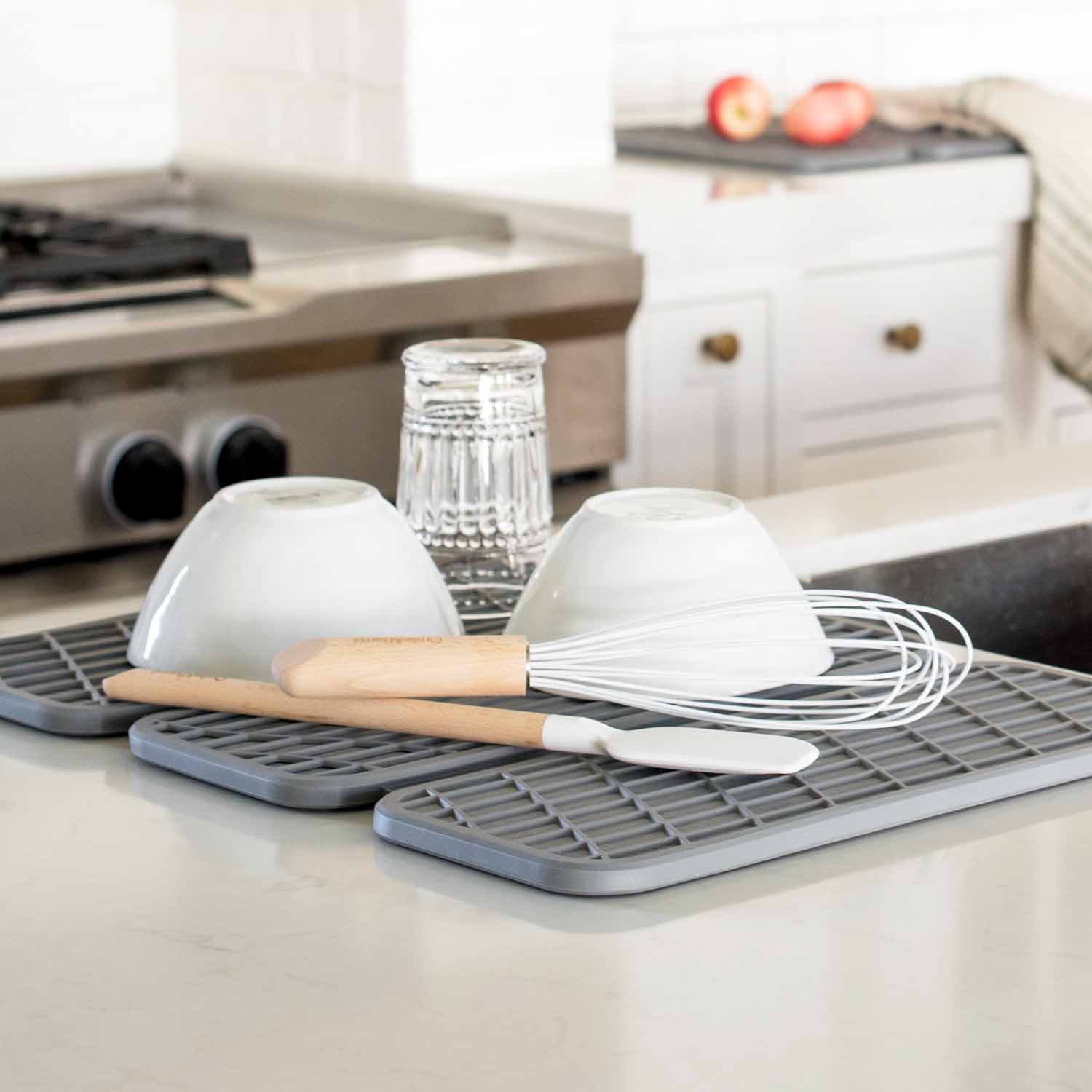 Dish Pad + Sink Caddy Bundle by Dorai Home | Quick-Drying Home Essentials