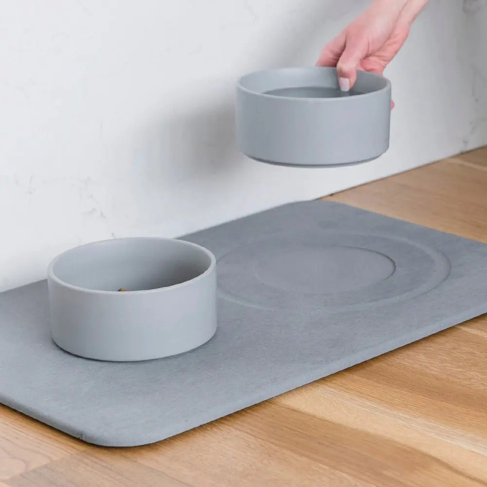 Dog Bowl Stone Base by Dorai Home | Quick-Drying Home Essentials