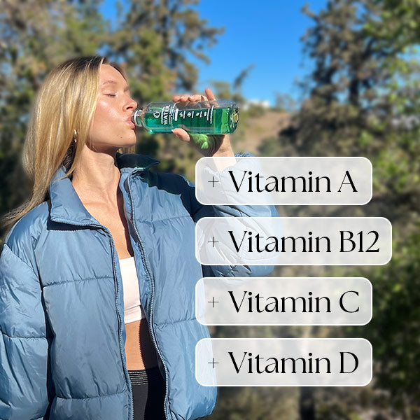 Chlorophyll Water® (Case of 12): Purified Mountain Spring Water with Essential Vitamins by Chlorophyll Water