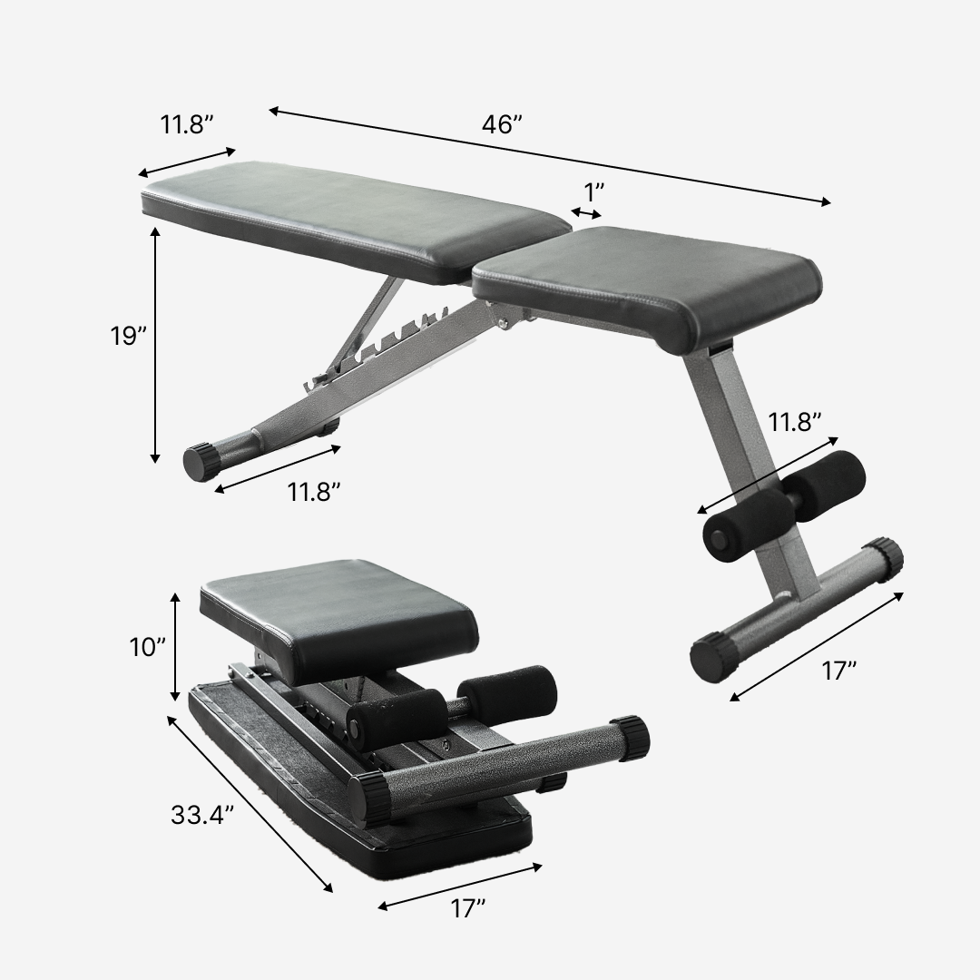 5-in-1 Adjustable Weight Bench by Finer Form