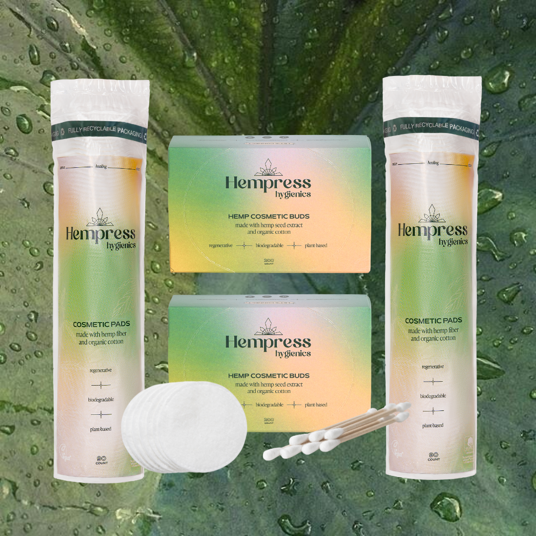 Organic Rounds & Swabs 2 Pack by Hempress Hygienics