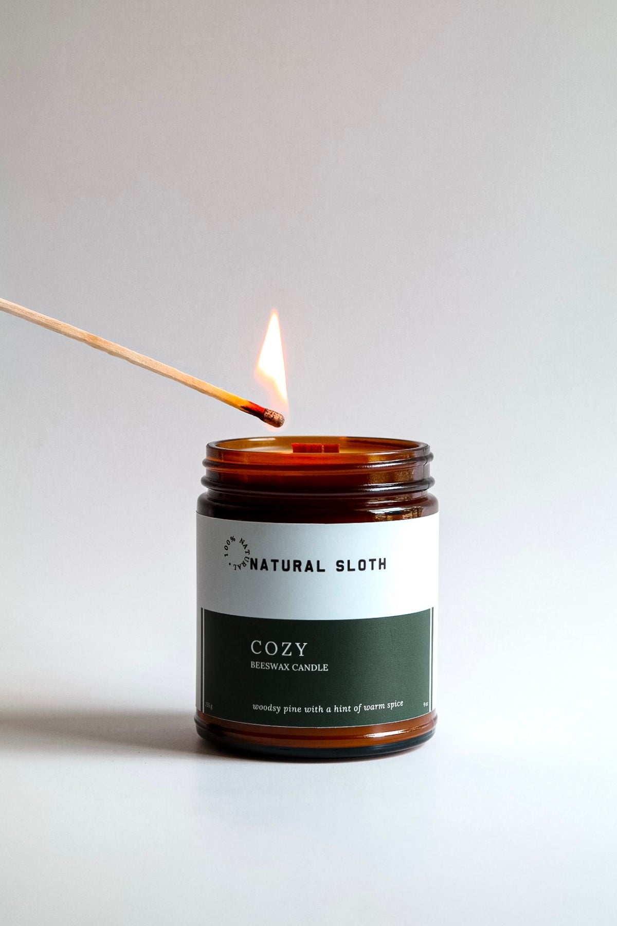 Cozy Beeswax Candle