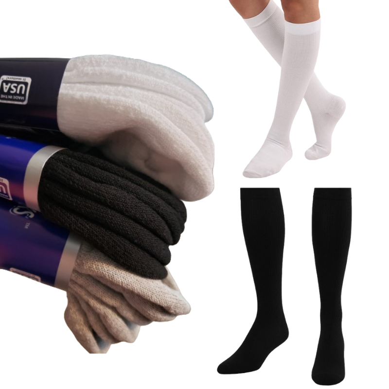 Women's Over The Calf Compression Stocking Socks (1 Pair) by DIABETIC SOCK CLUB