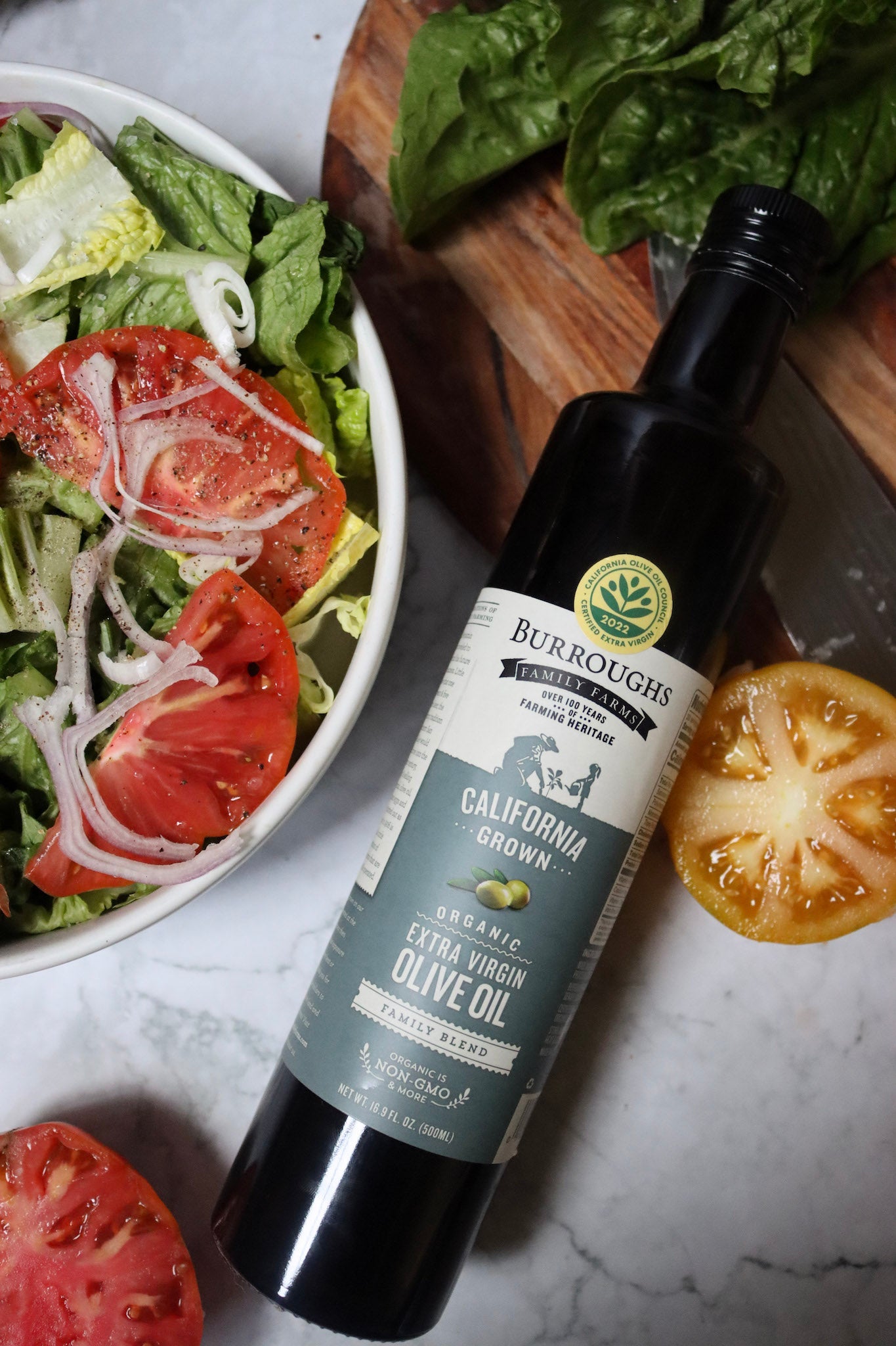 Regenerative Organic Extra Virgin Olive Oil Family Blend 2024 by Burroughs Family Farms