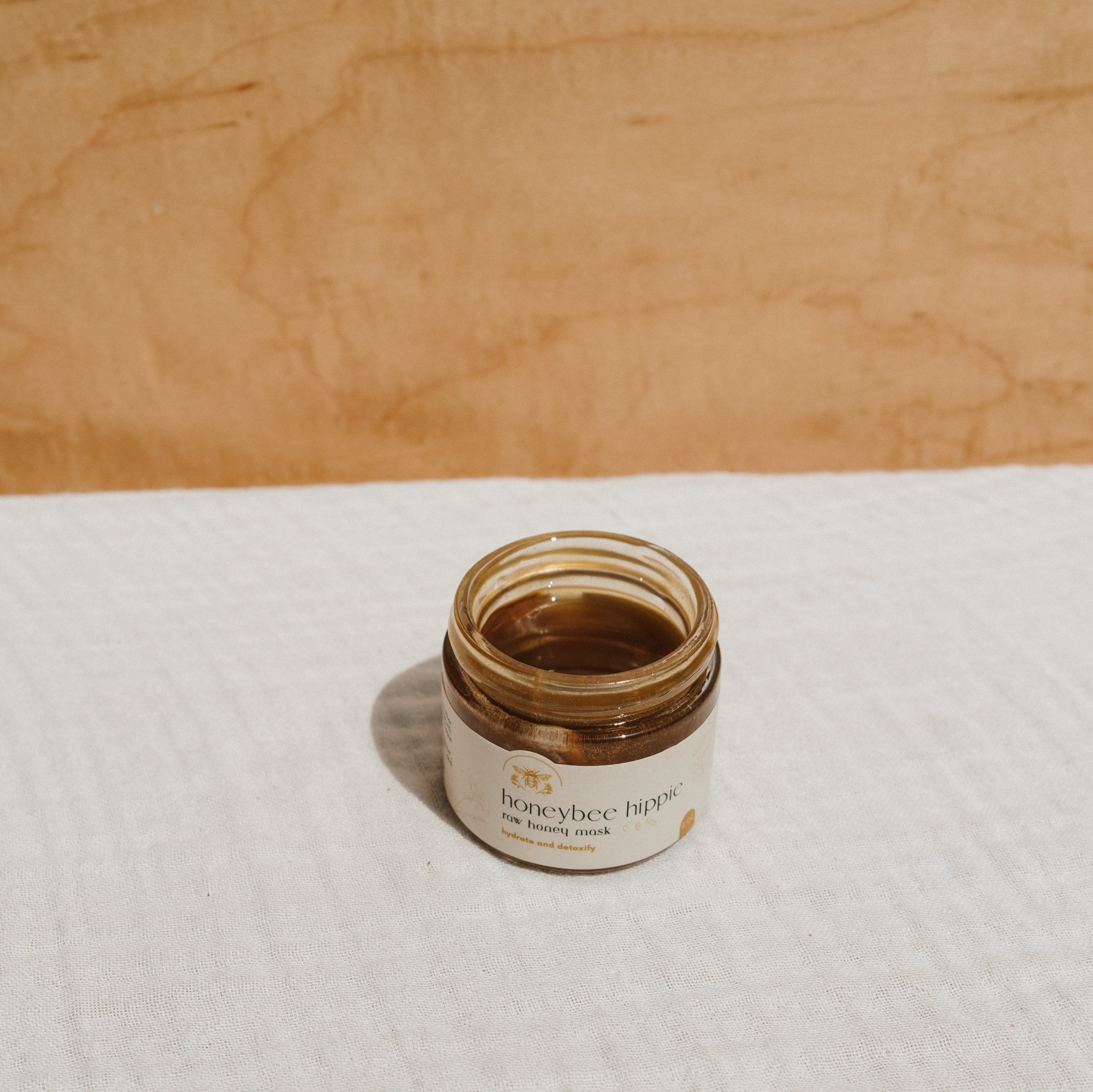 herbal infused raw honey mask by Honeybee Hippie