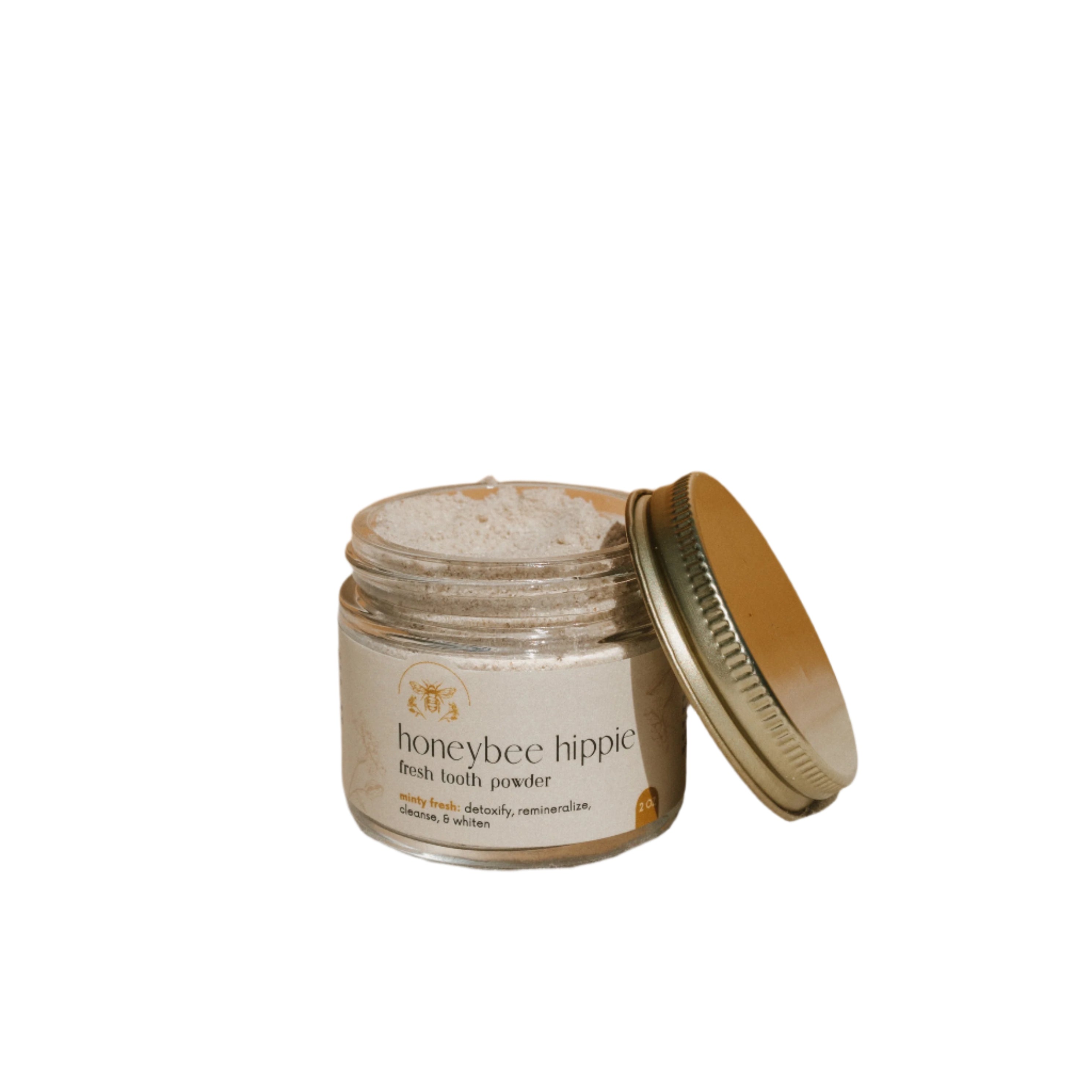 fresh tooth powder by Honeybee Hippie