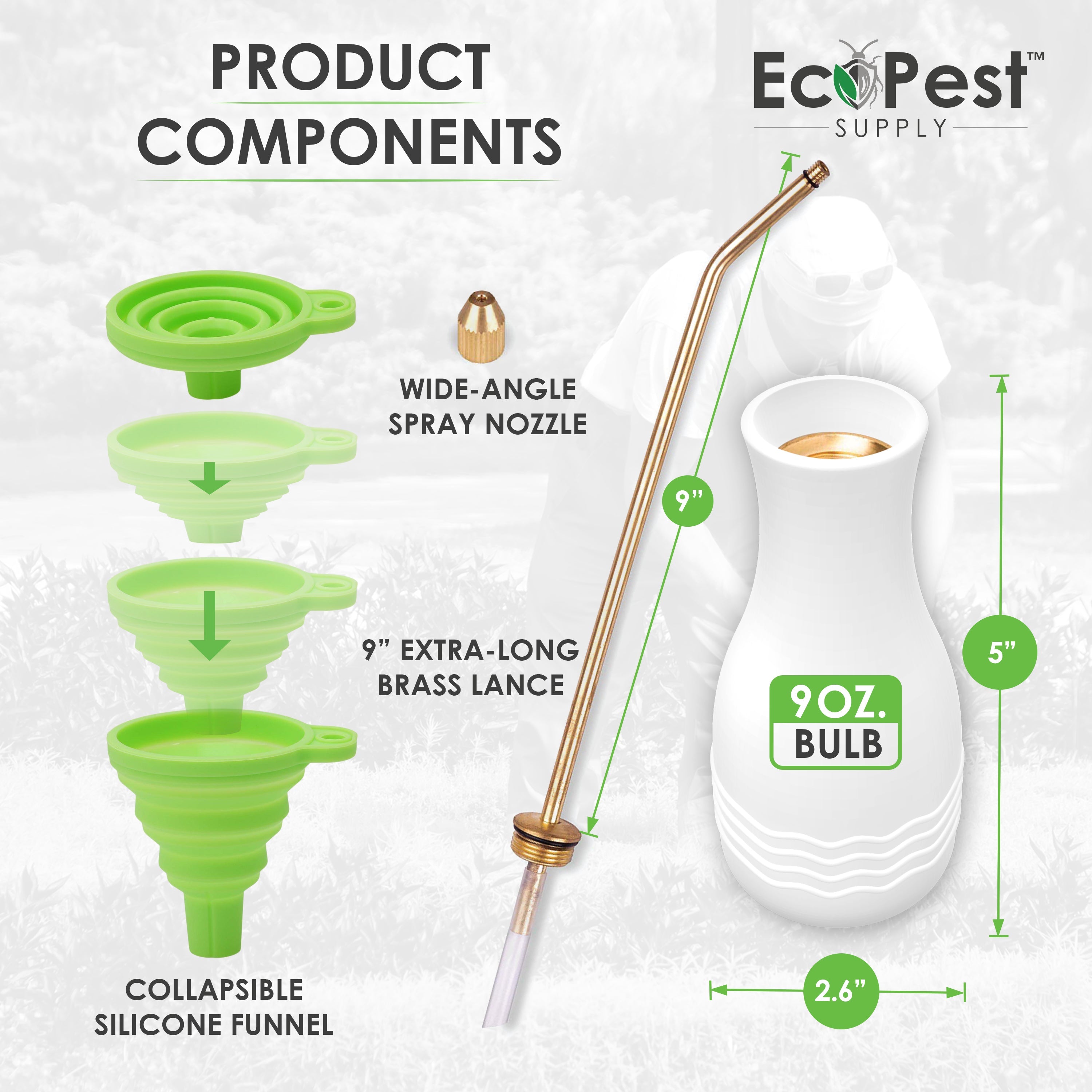 Powder Duster (Max) | Pest Control Powder Applicator by EcoPest Supply