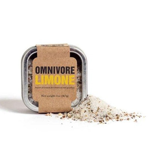 Omnivore Limone Salt 2 oz. Tin - 6 Tins x 2 oz case by Farm2Me