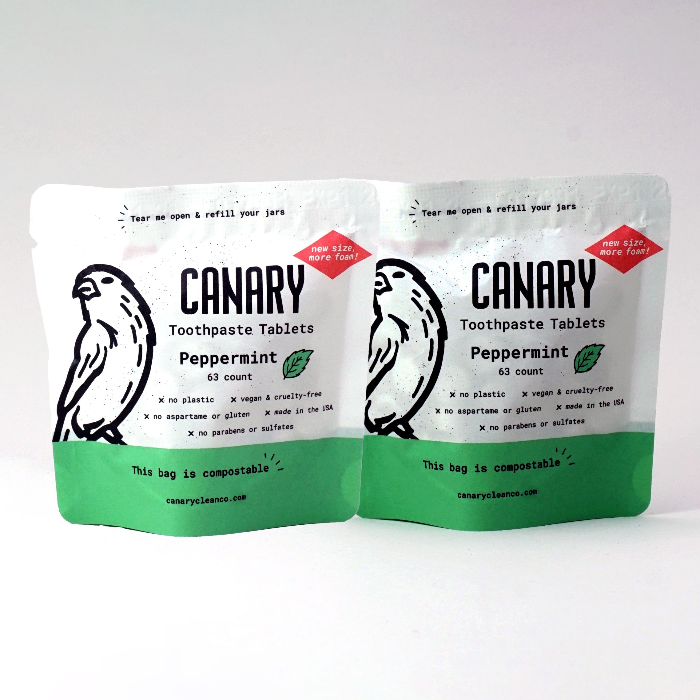 Peppermint Toothpaste Tablets by Canary