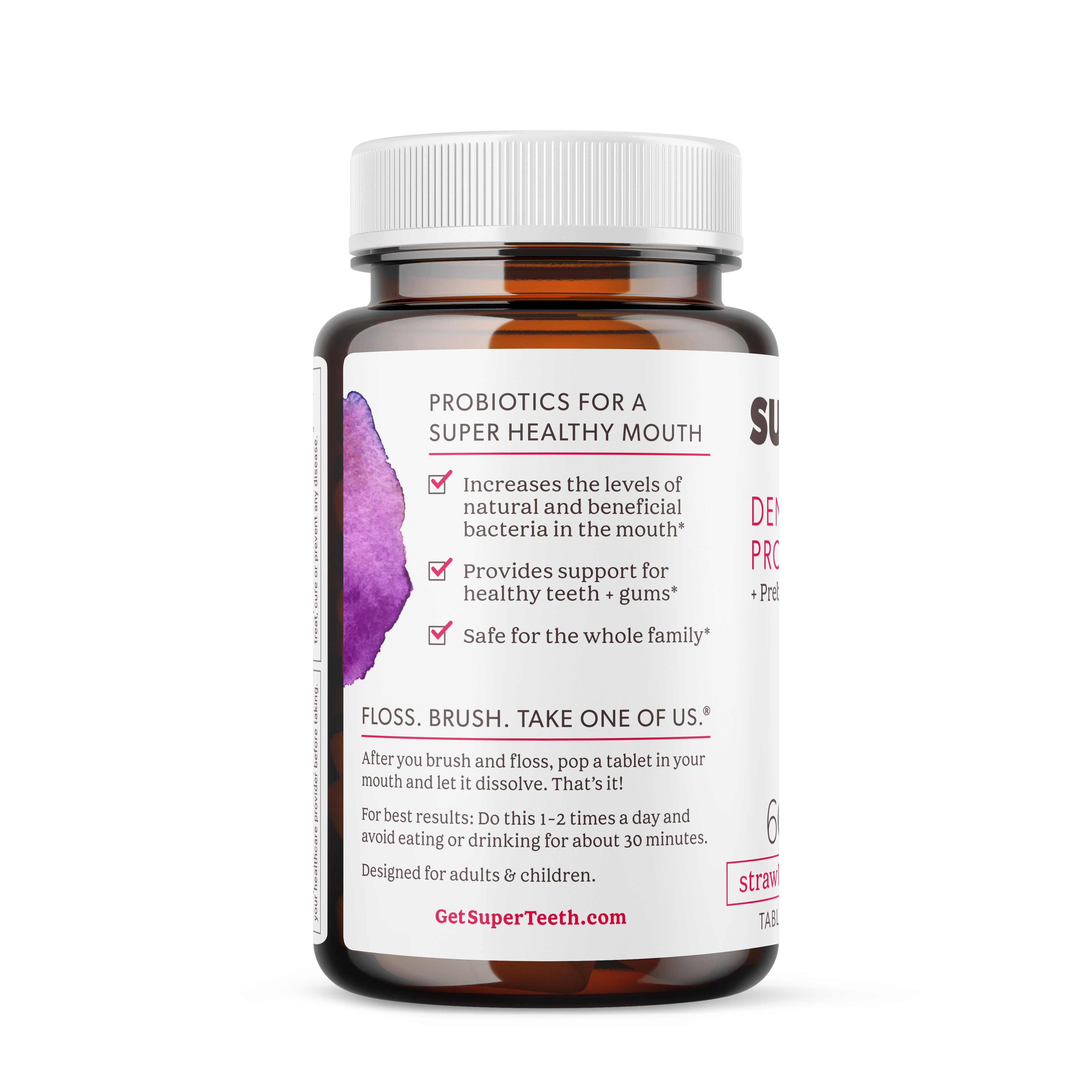 Dental Probiotic + Prebiotic Mineral Toothpaste Bundle - Strawberry