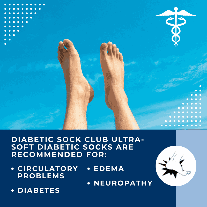 Women's Ultra-Soft Upper Calf Diabetic Socks (4 Pair) by DIABETIC SOCK CLUB