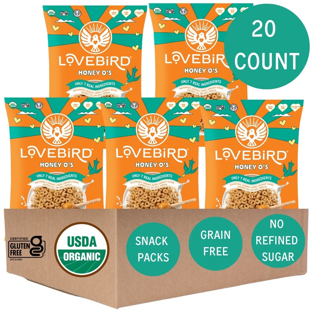 Lovebird Cereal Snack Packs 20 Count