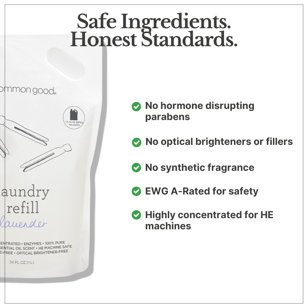 Laundry Glass Bottle Set by Common Good
