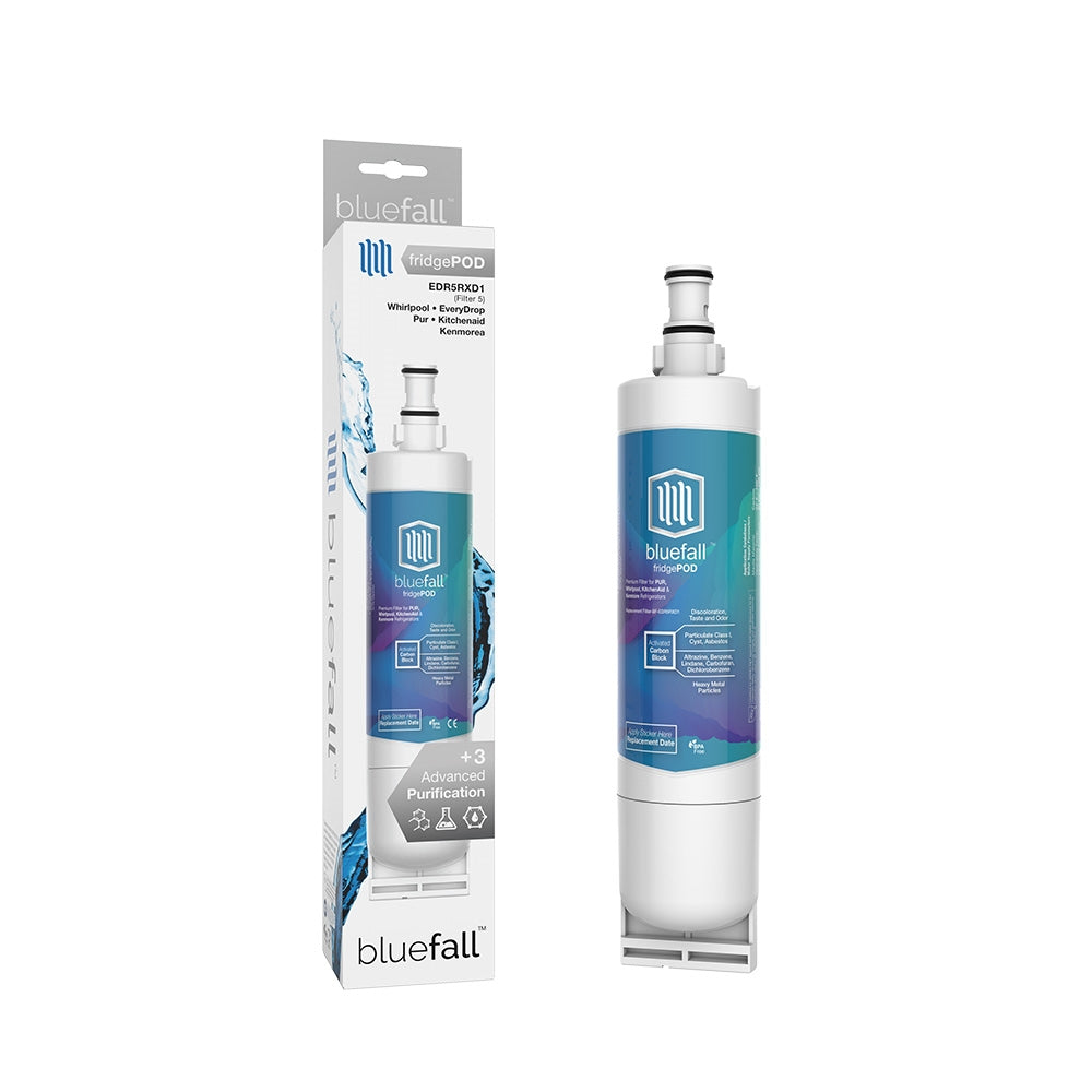 Whirlpool EDR5RXD1 Refrigerator Water Filter- Compatible by Bluefall by Drinkpod