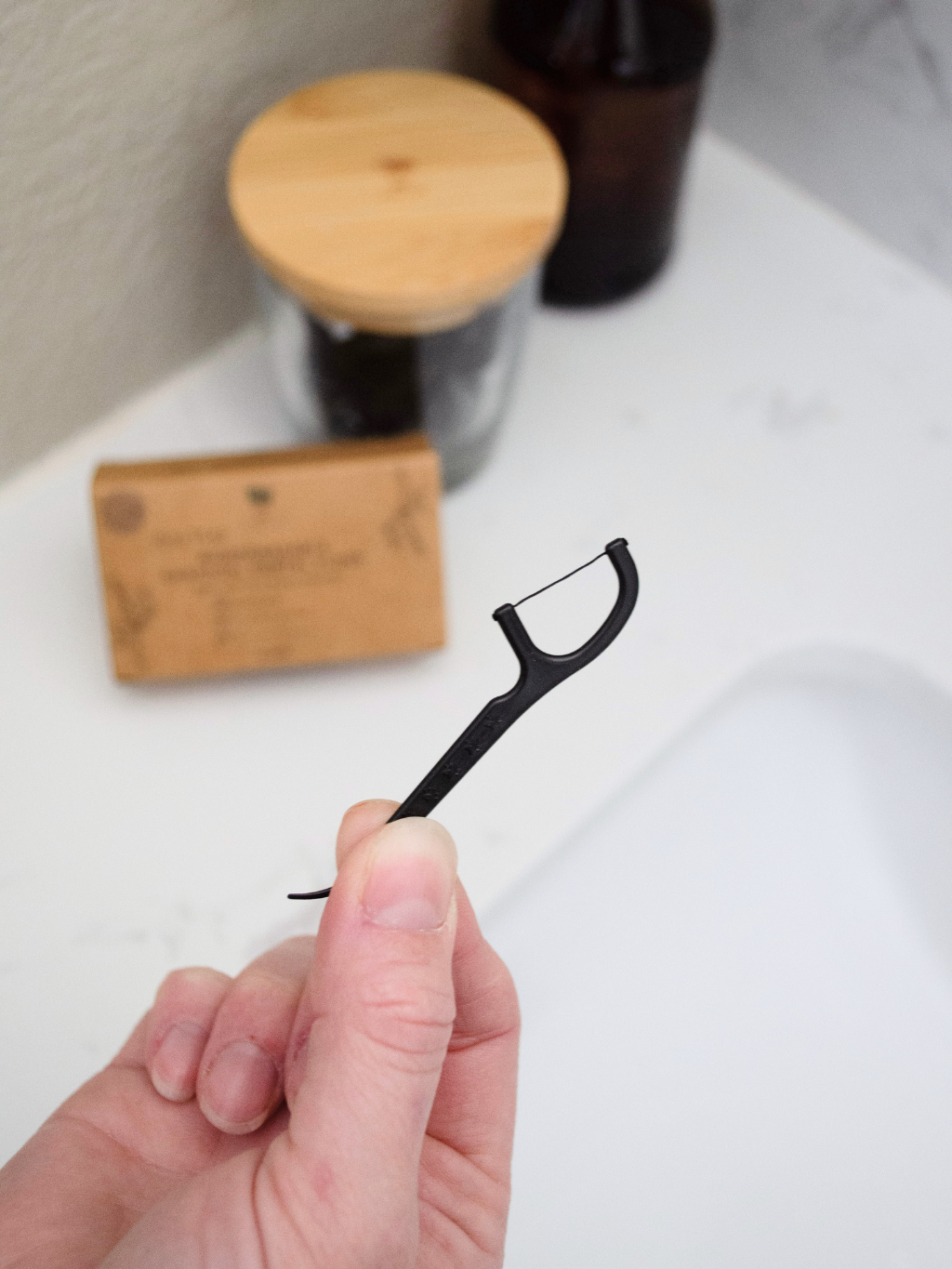 Charcoal Dental Floss Picks