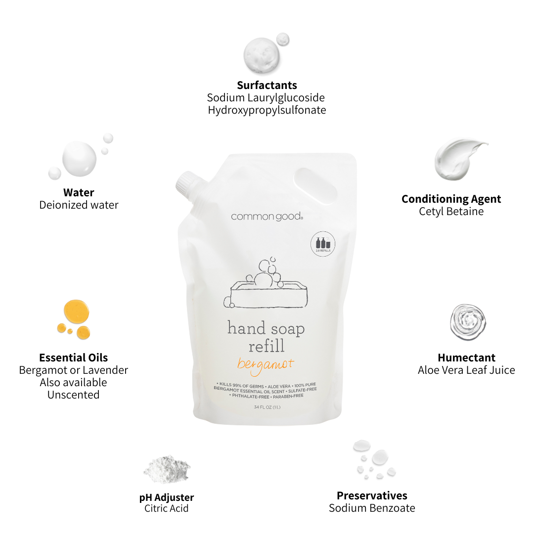 Hand Soap Refill Pouch, 34 Fl Oz by Common Good