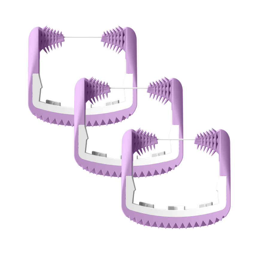 Lilac Smooth Floss Heads