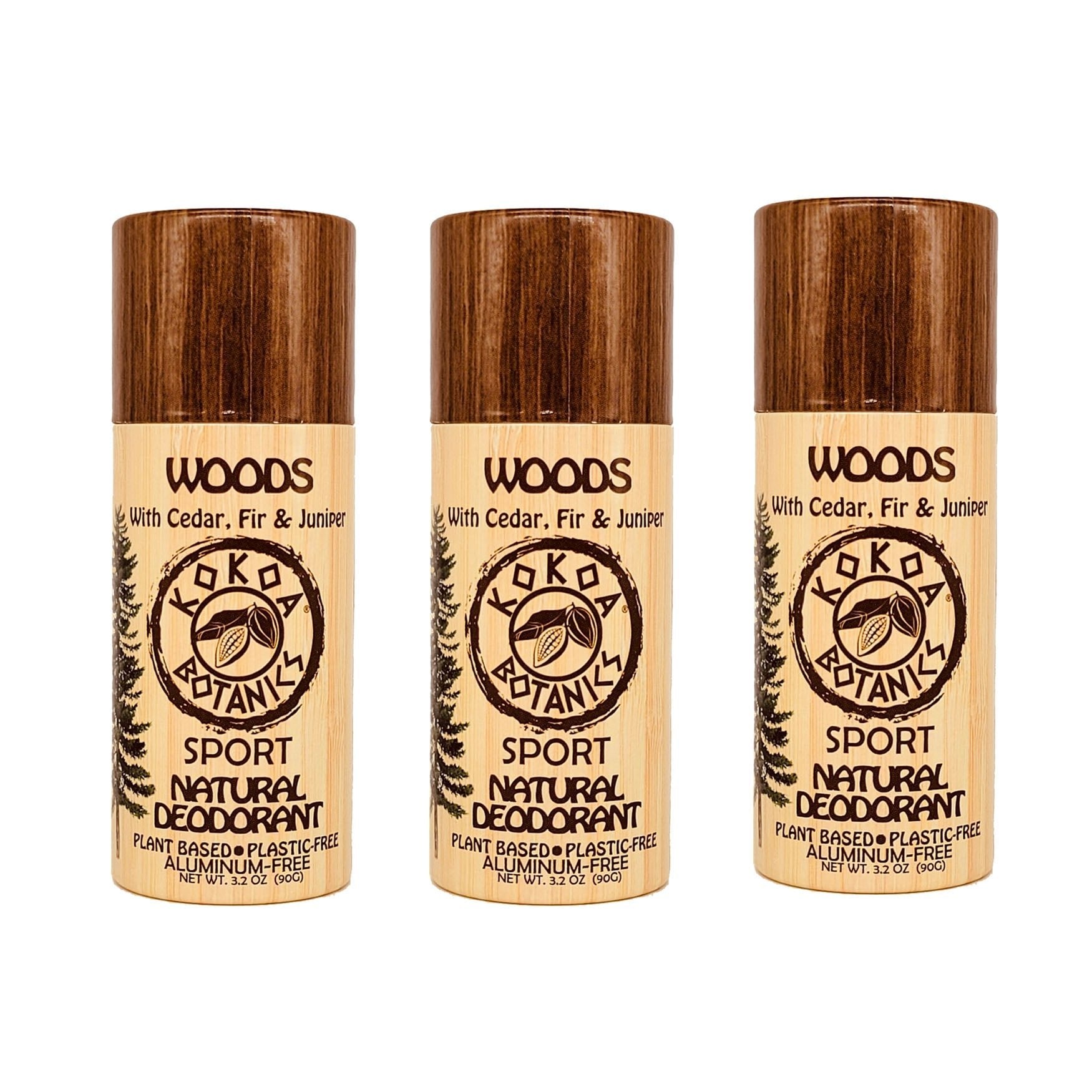 3 Pack Natural Deodorant - Choose Your Variety - Aluminum-Free by kokoabotanics
