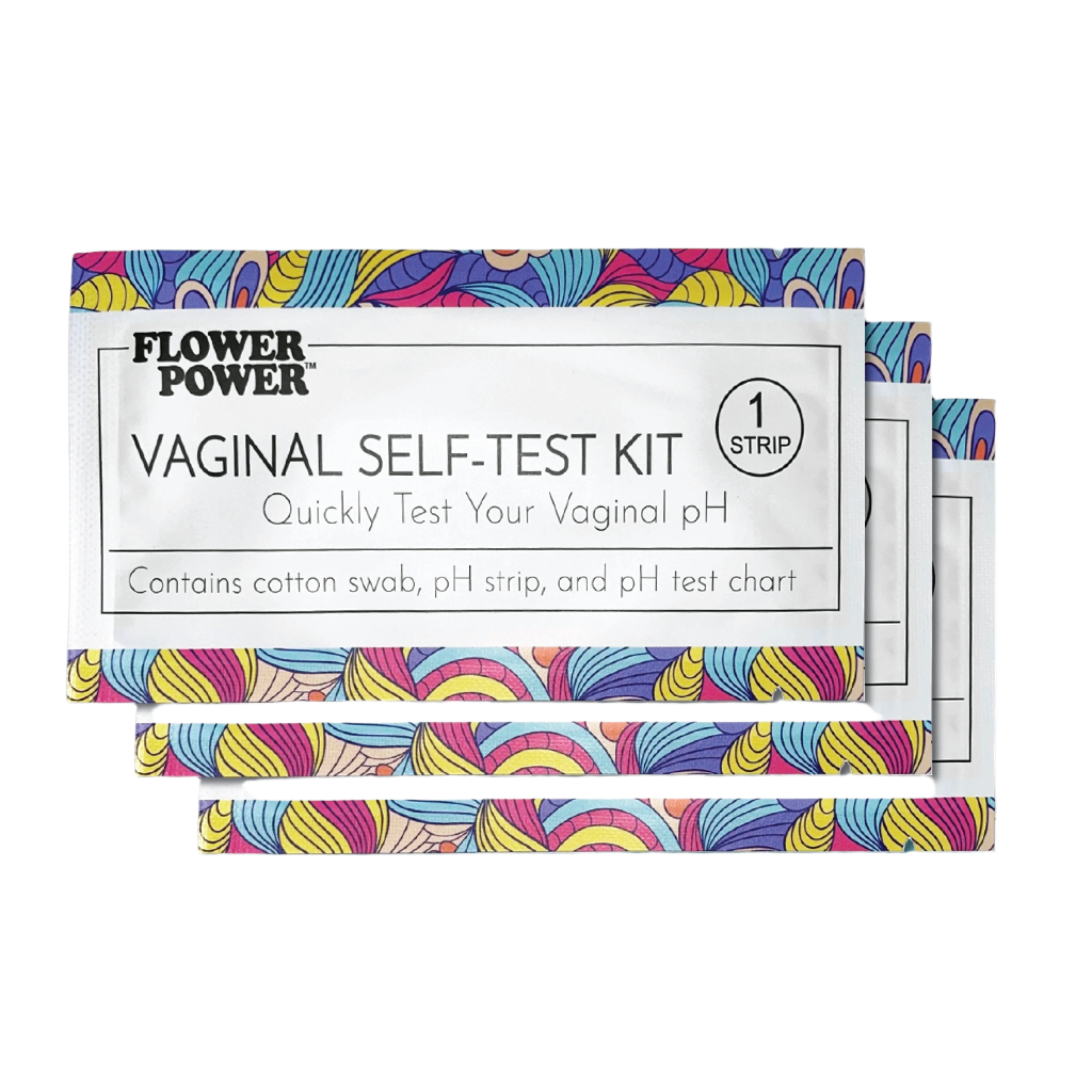 Flower Power® Vaginal pH Testing Kits - 3 Pack by FlowerPower™ Feminine Health