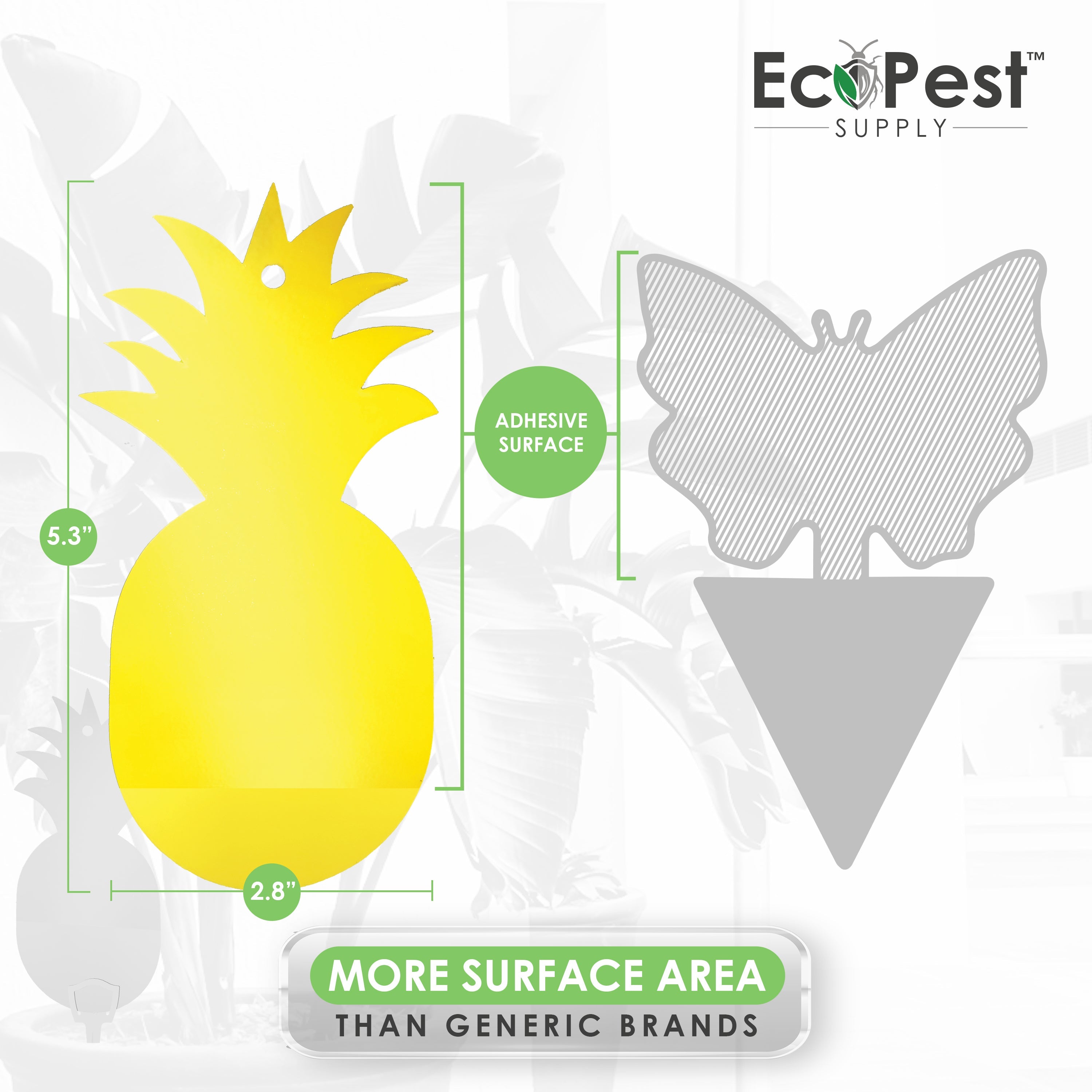 Sticky Fly Traps (Yellow) — 50 Pack by EcoPest Supply