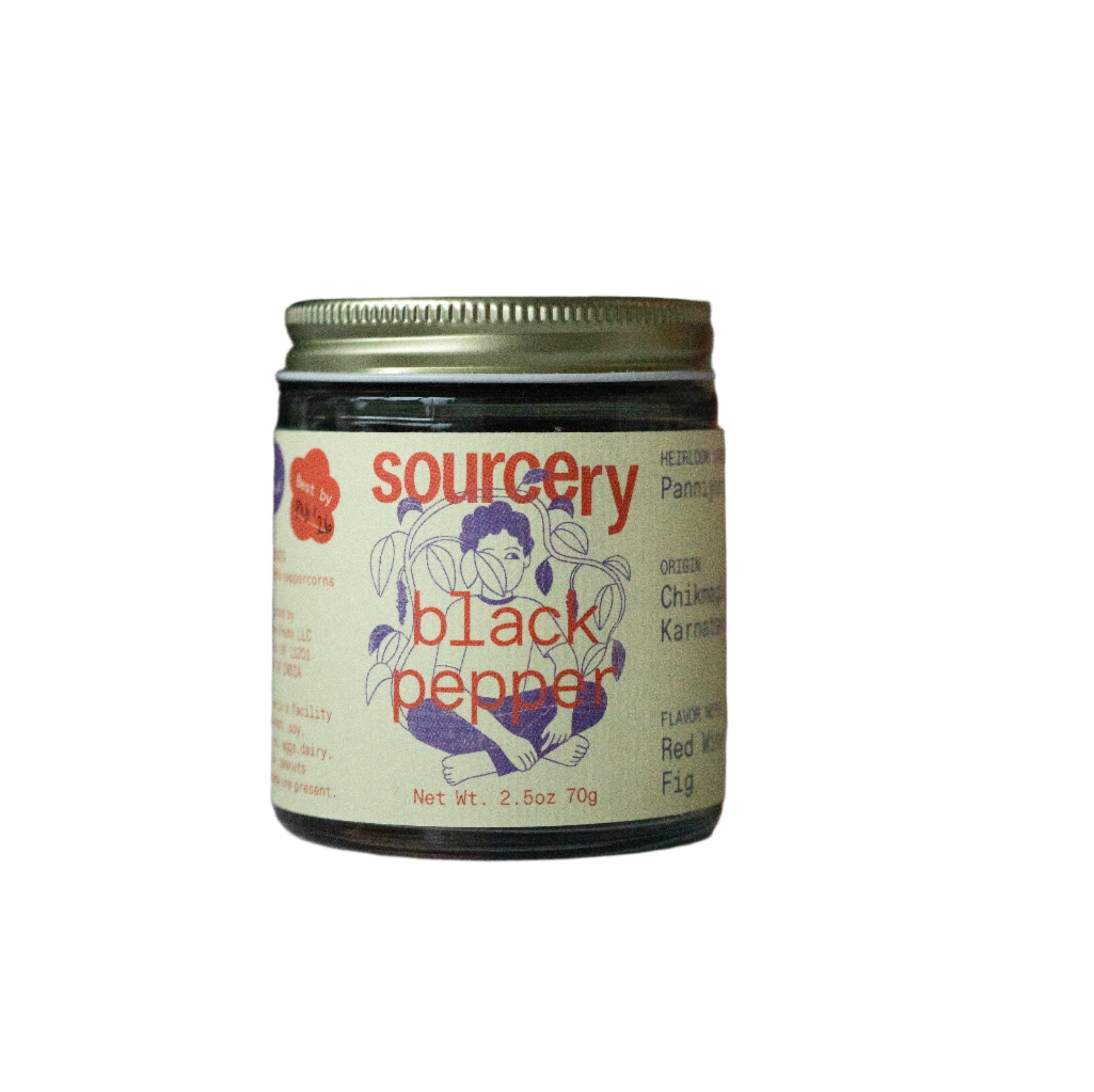 Sourcery Black Pepper - 6 Jars x 1 Case by Farm2Me