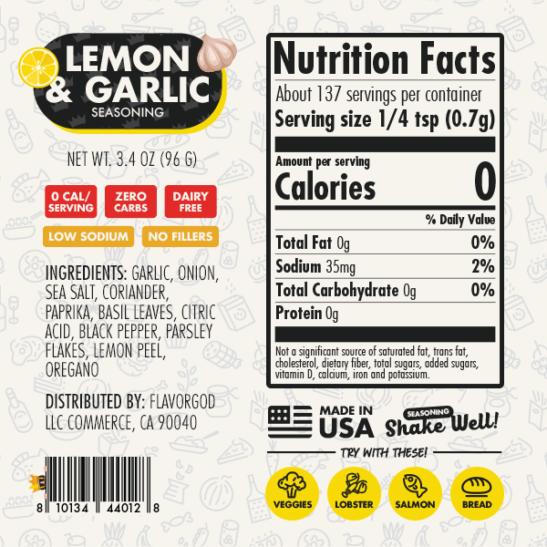Lemon & Garlic Seasoning - July 4th Sale