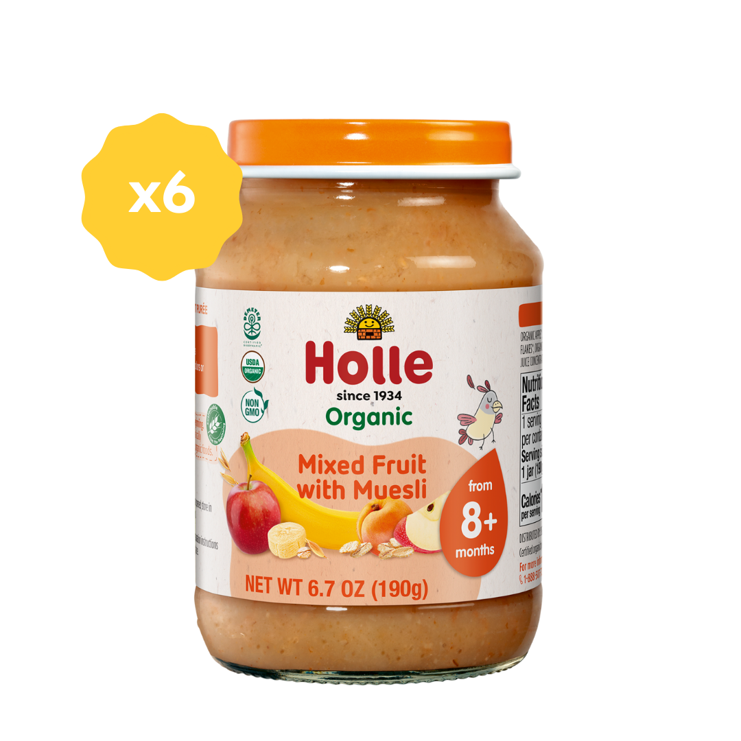 Holle Organic Baby Food Jar - Mixed Fruit with Muesli - 6 Jars by Holle USA