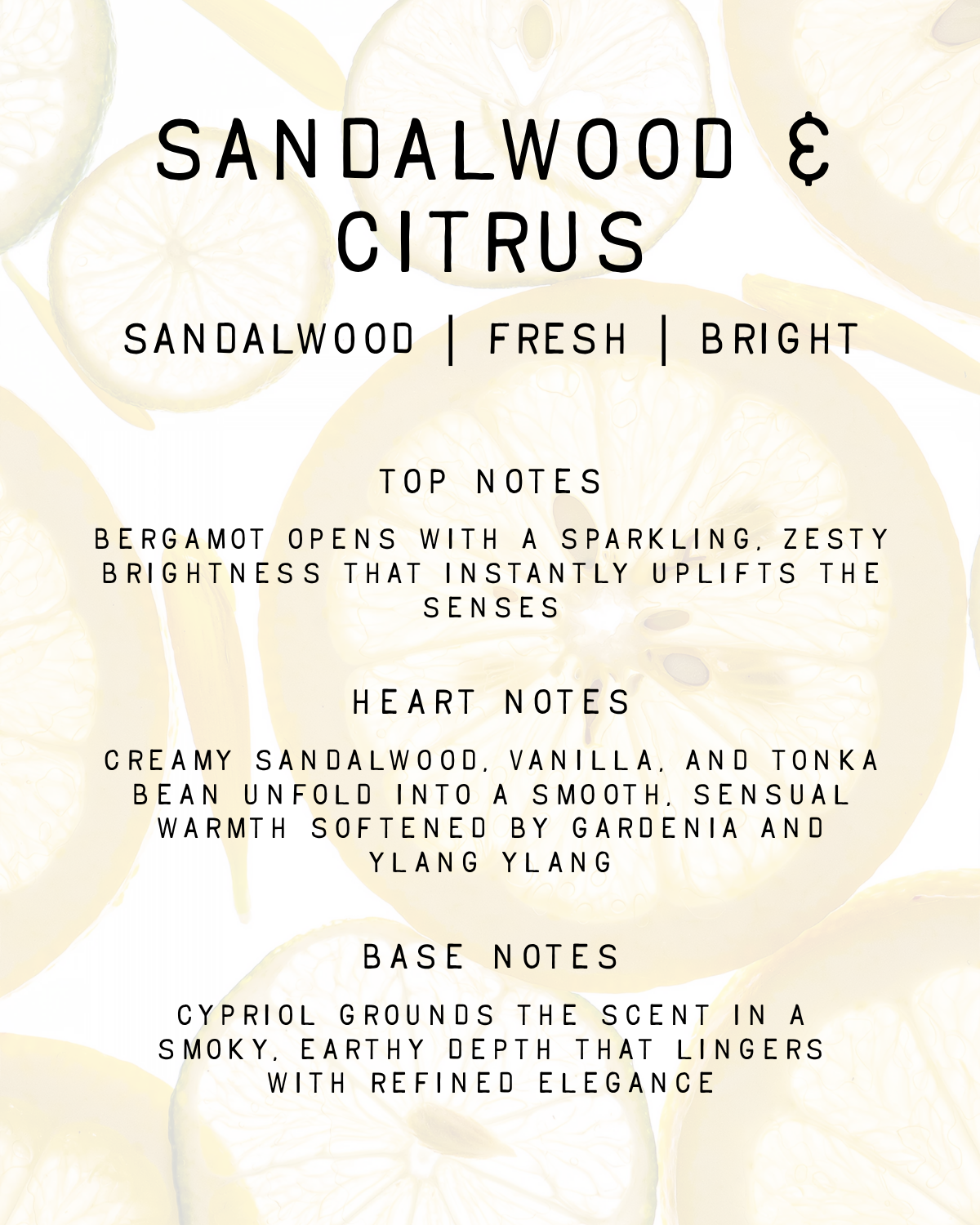 Sandalwood & Citrus Fragrance