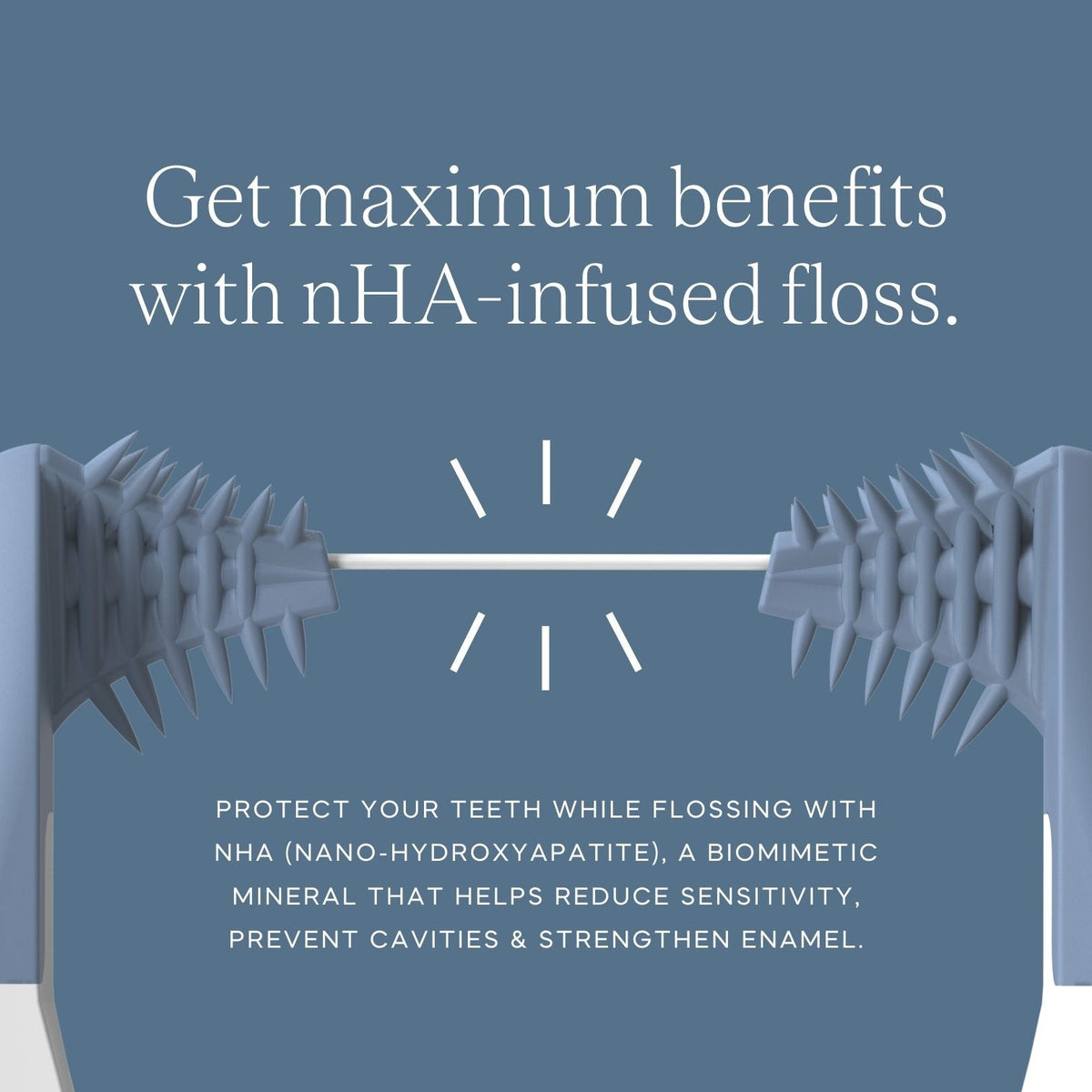 Blue nHA Floss Heads