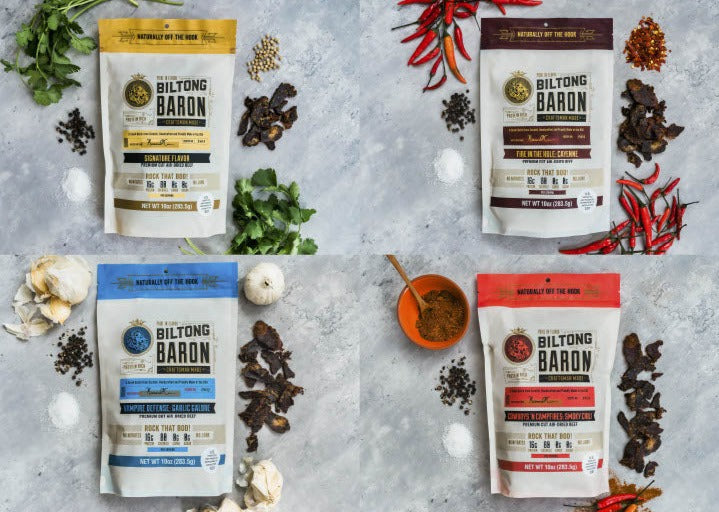 Mega Bag Mega Pack- Four 10 oz Bags by Biltong Baron