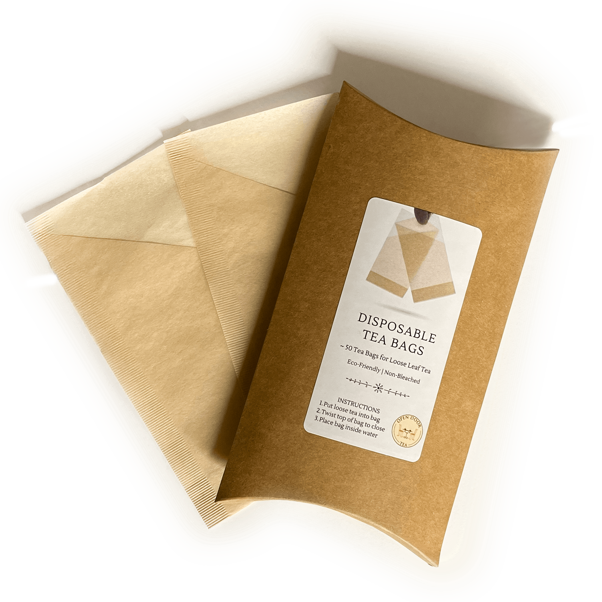 Paper Tea Bags - Fillable by Open Door Tea CT
