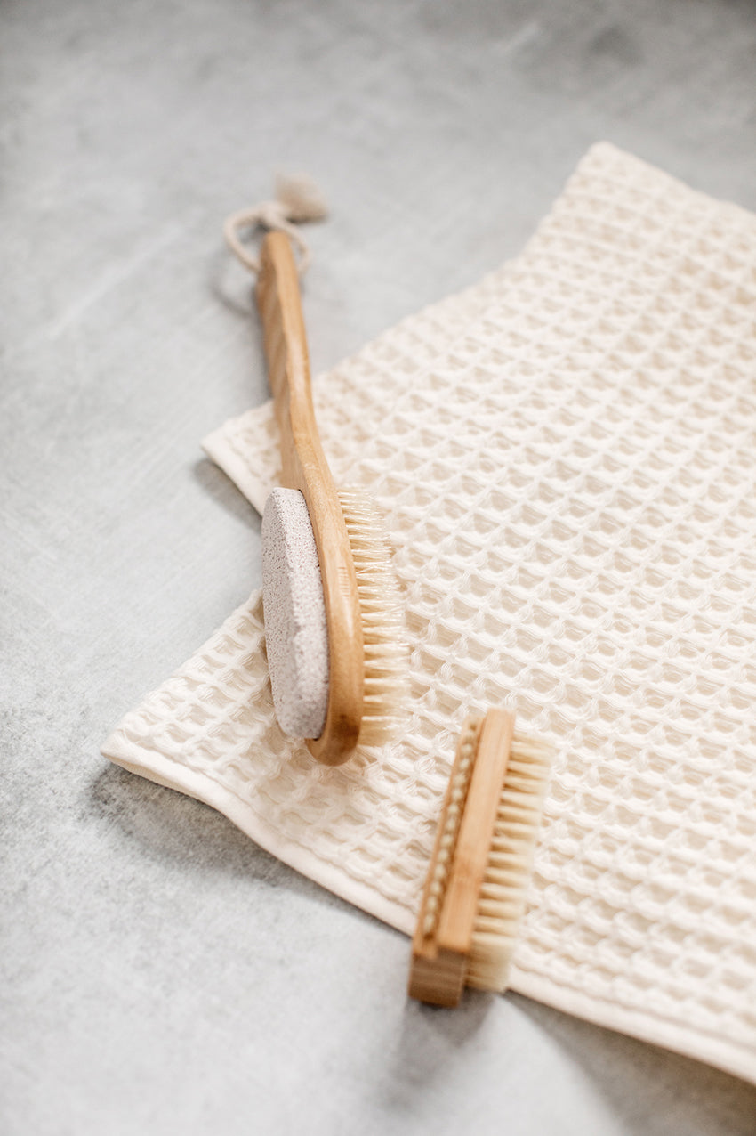 Jacki Waffle Cotton Bath Towel by Linen Way