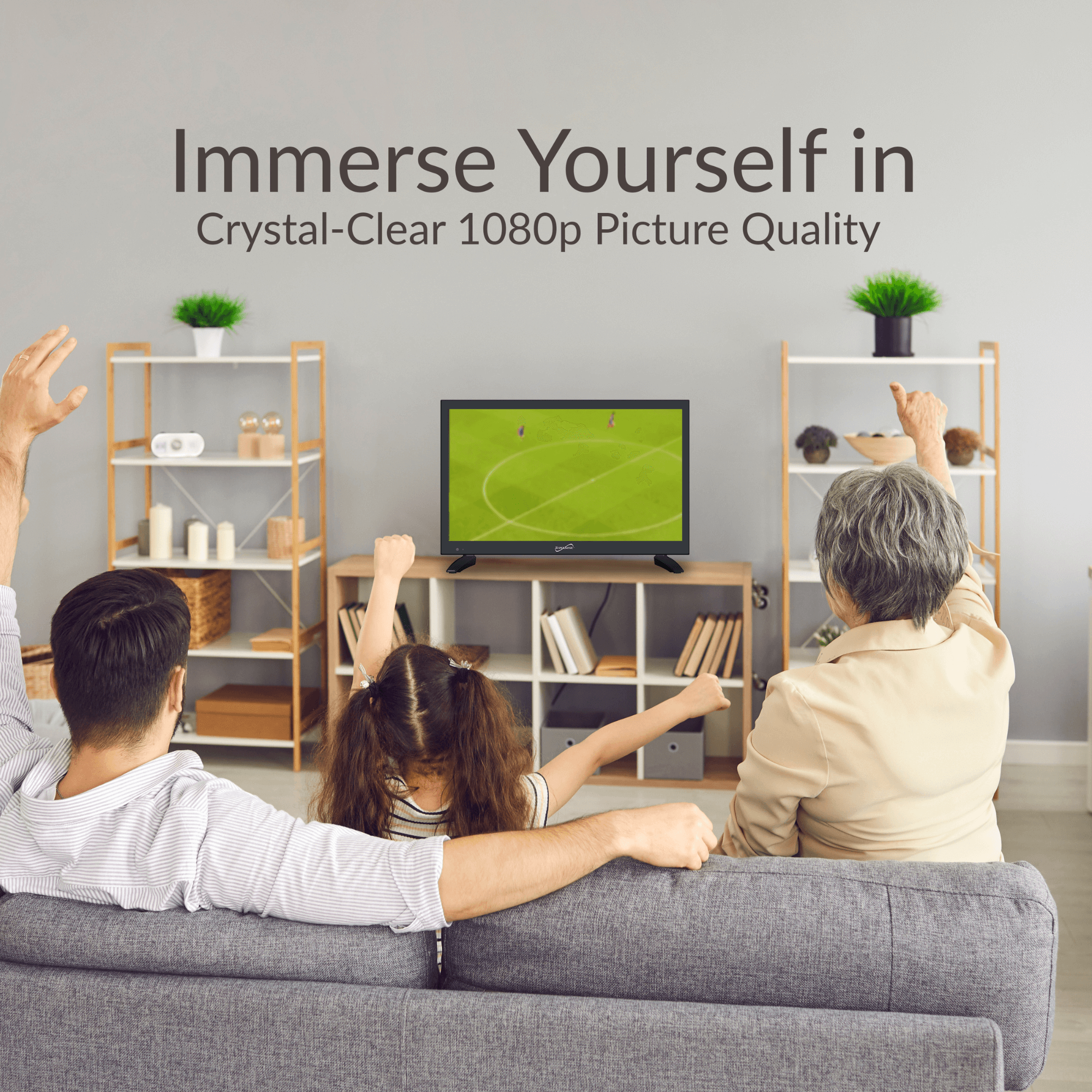 Supersonic 19" VIDAA ACDC Compatible LED Smart TV with Built-In WiFi by Jupiter Gear Home
