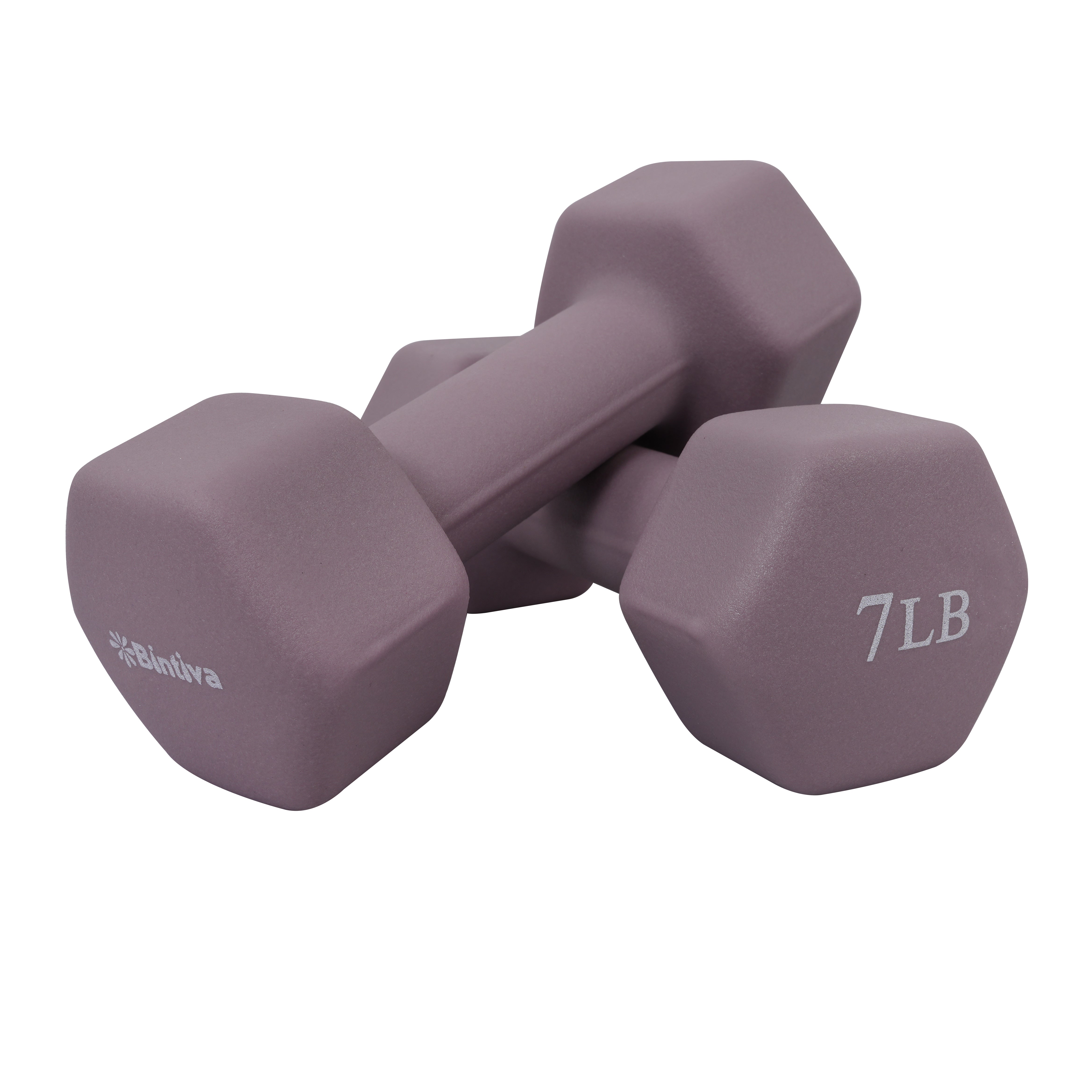 Neoprene Hexagon shaped dumbbells - Earth Tones by Bintiva