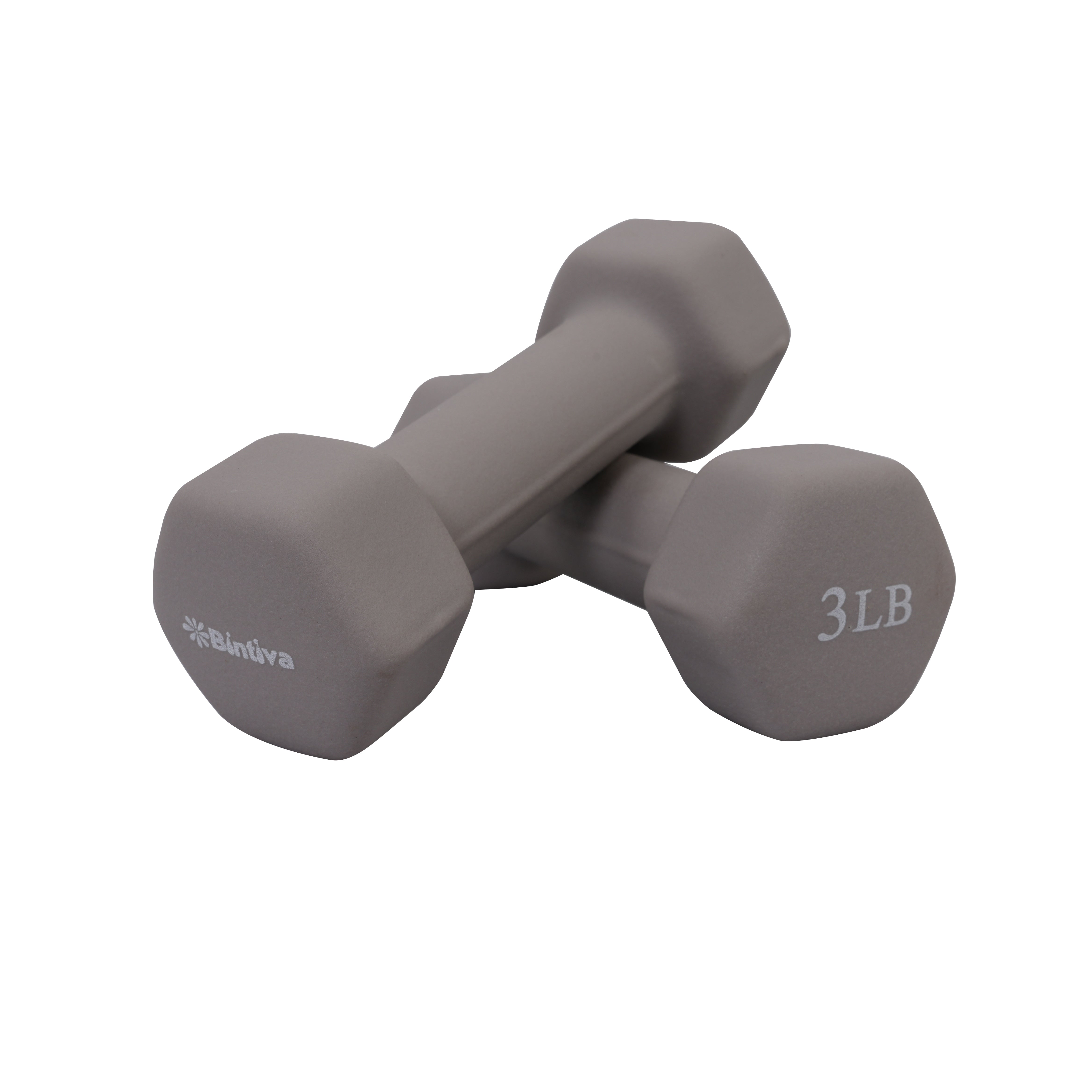 Neoprene Hexagon shaped dumbbells - Earth Tones by Bintiva