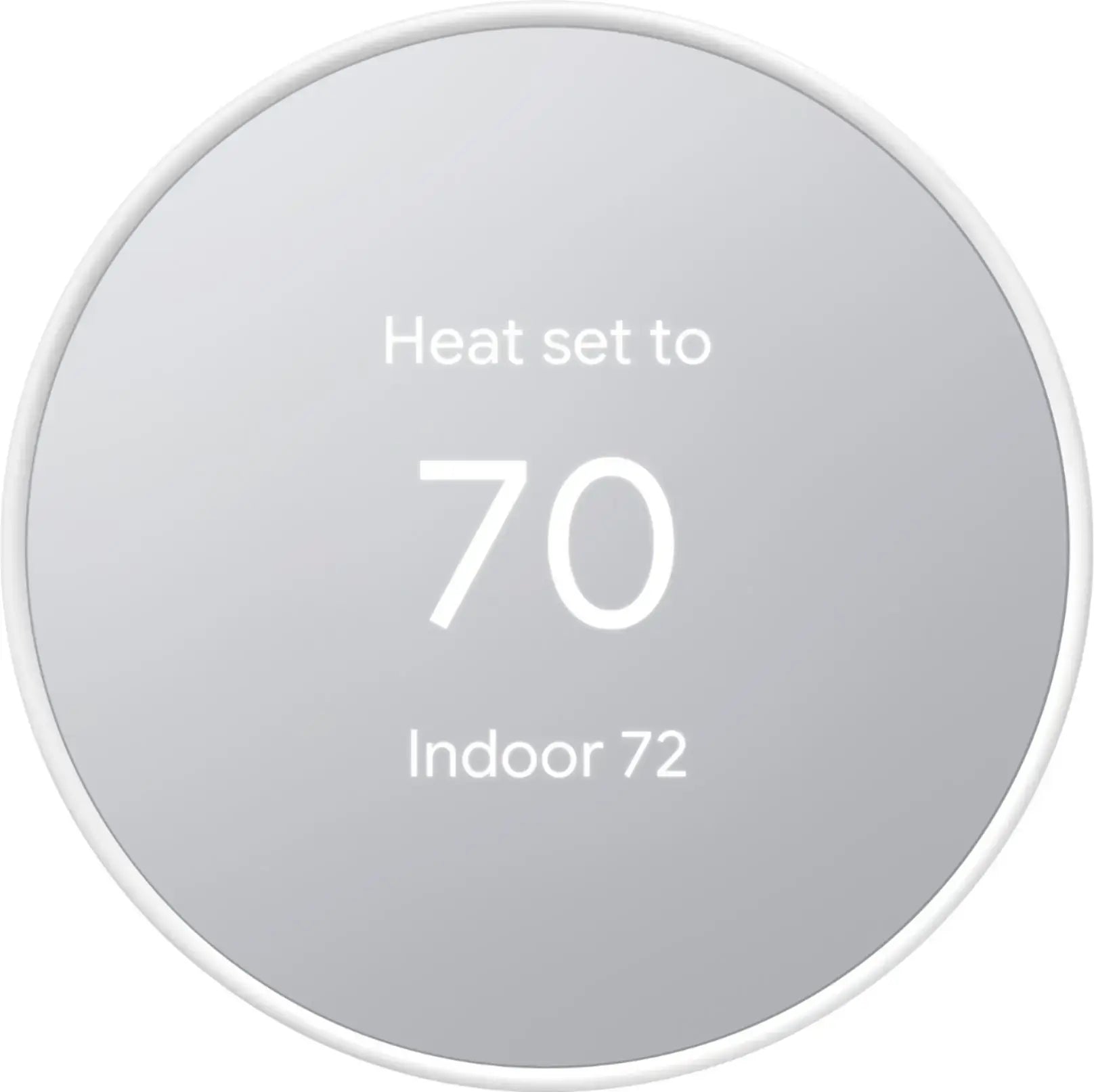 Google - Nest Smart Programmable Wifi Thermostat - Snow by Google