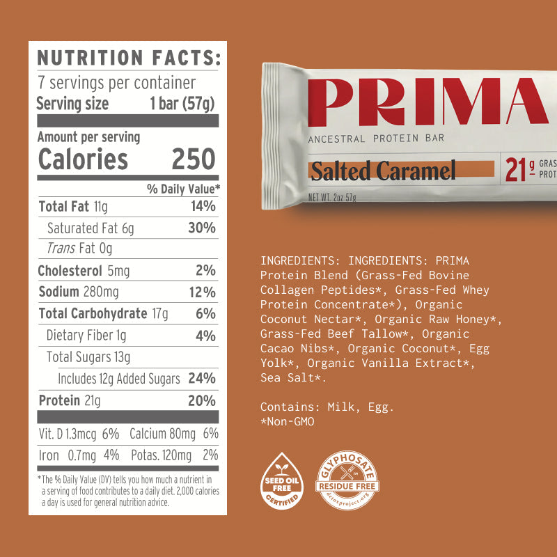Ancestral Protein Bar - Salted Caramel