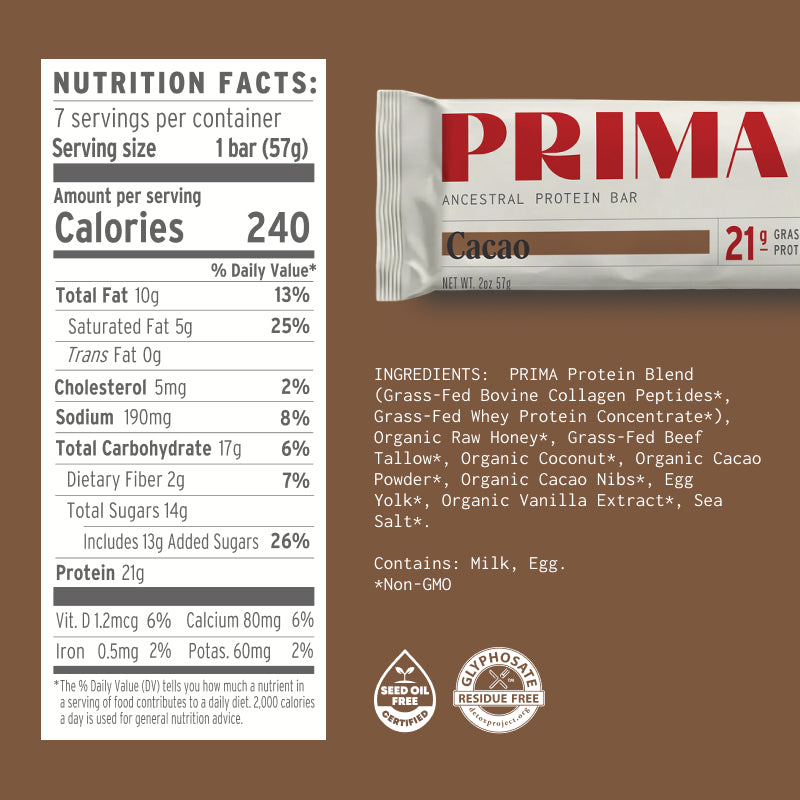 Ancestral Protein Bar - Cacao