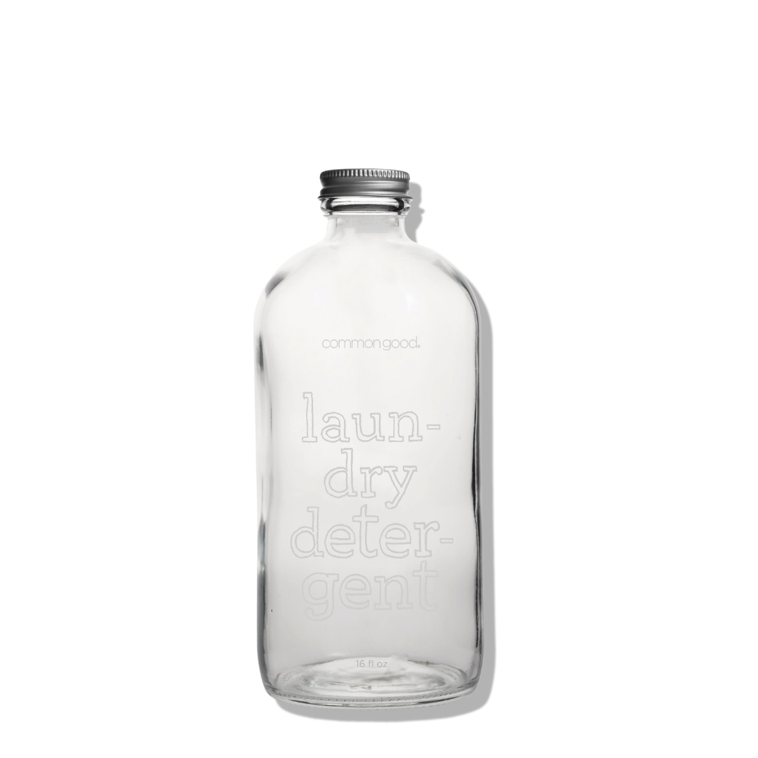 Laundry Detergent Empty Glass Bottle, 16oz by Common Good