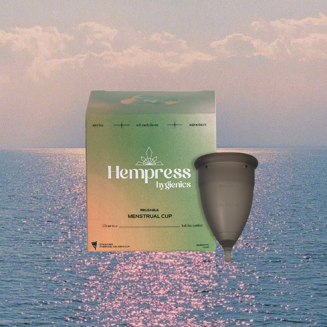 Charcoal Menstrual Cup by Hempress Hygienics