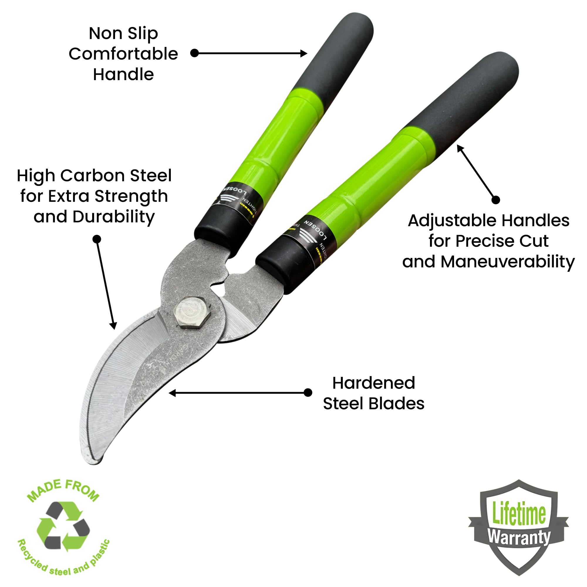 Telescoping Bypass Loppers Tree Trimmer Clipper