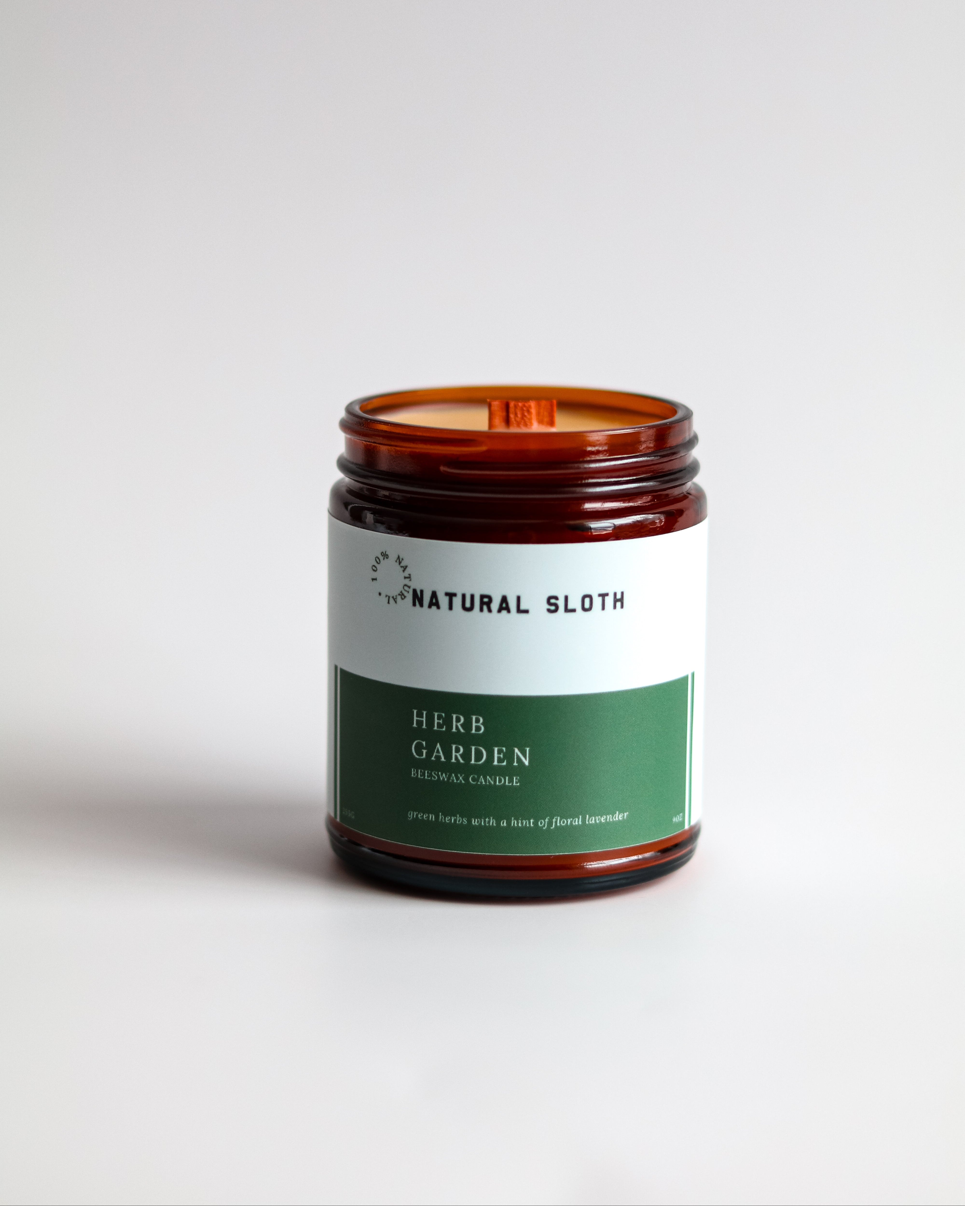 Herb Garden Beeswax Candle