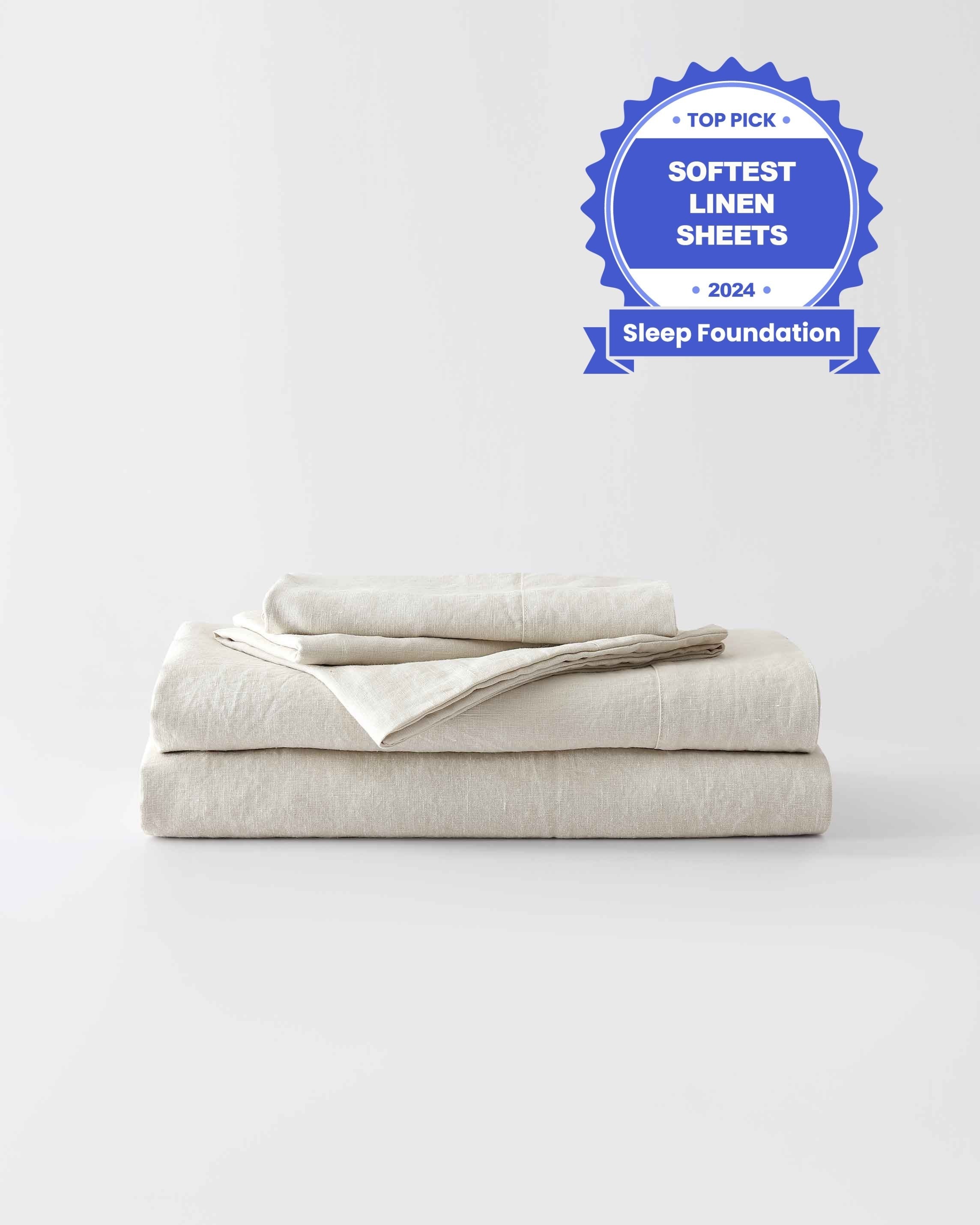 Stonewashed Linen Sheets Set