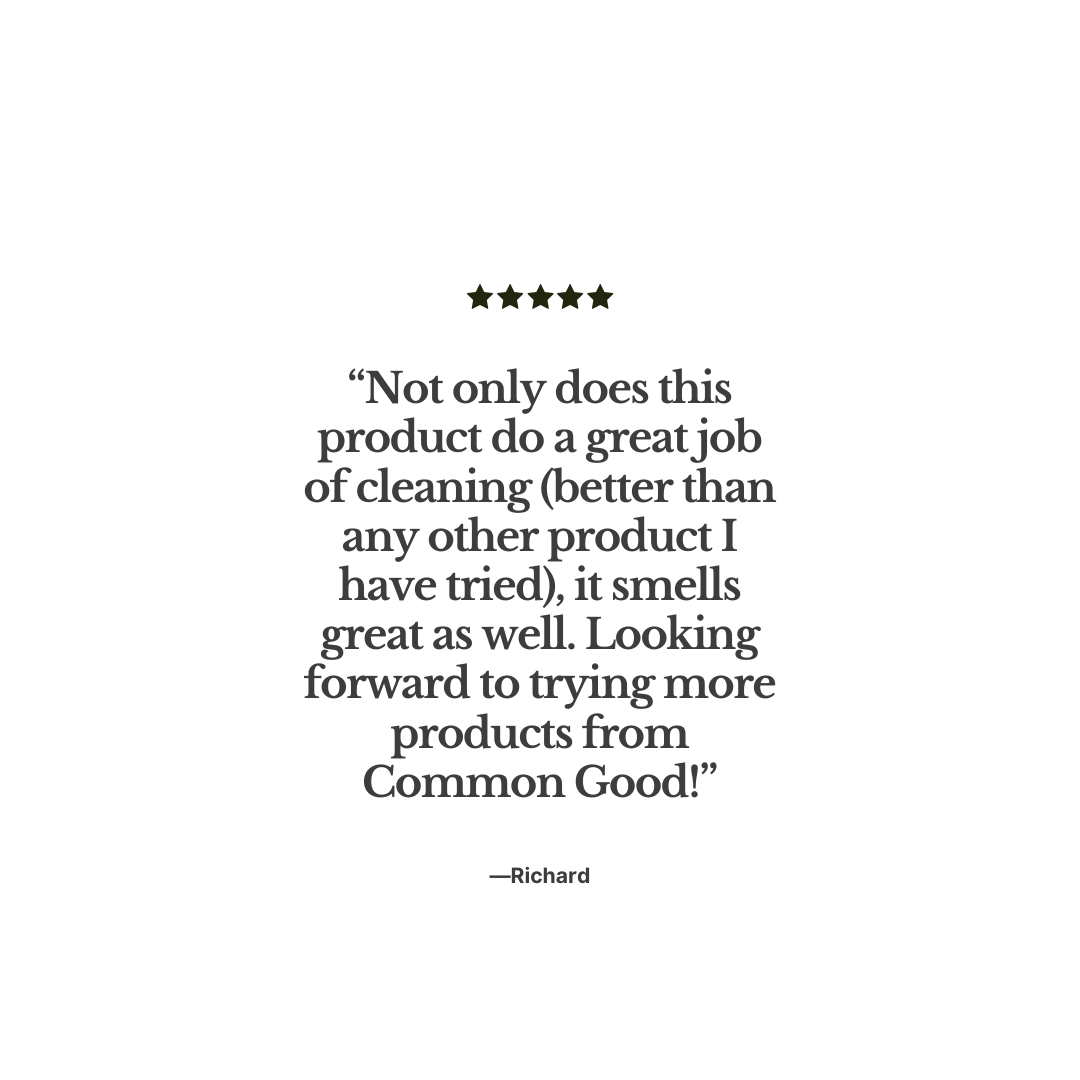 All Purpose Cleaner Refill Pouch and Glass Bottle Set by Common Good